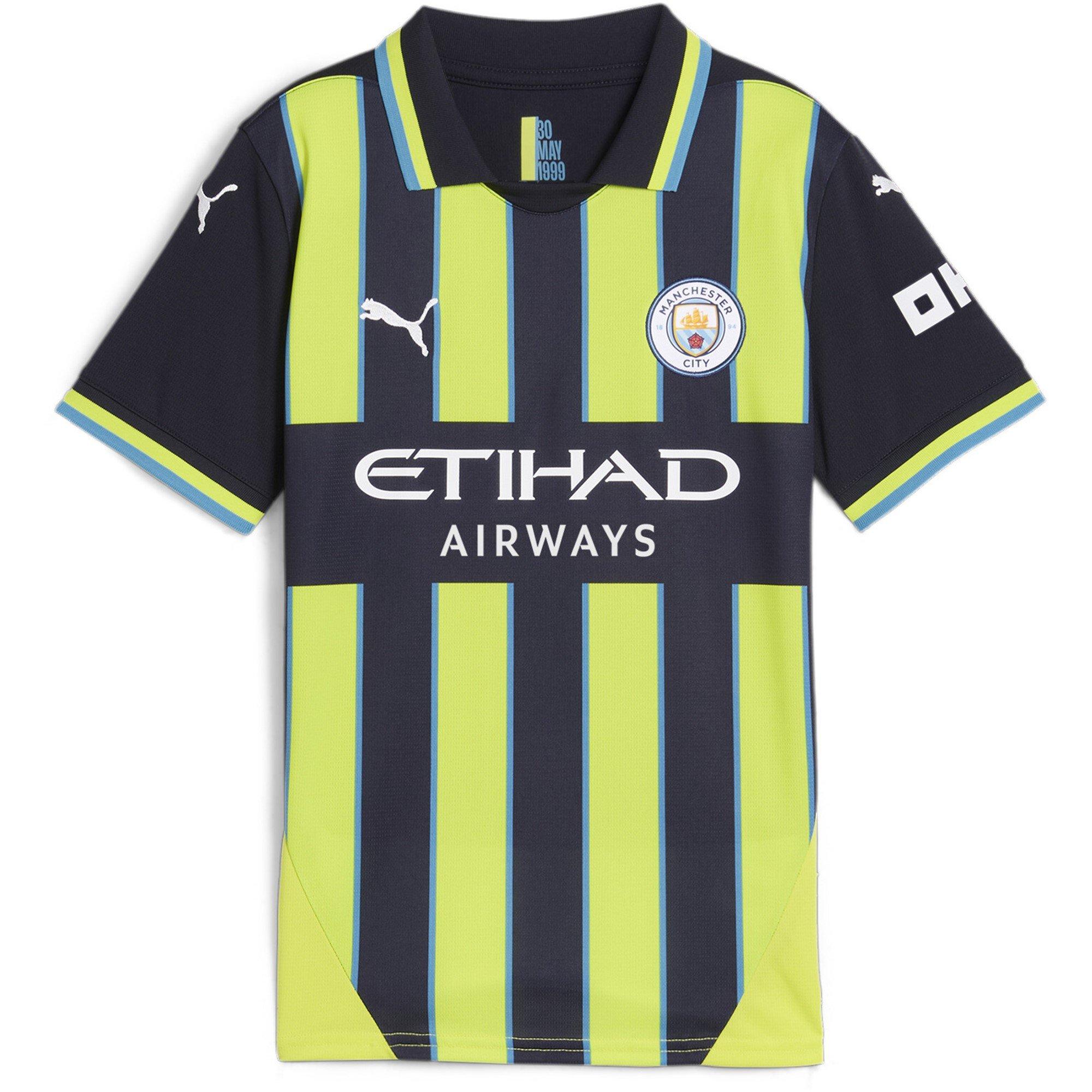 Yellow - Puma - Manchester City Away Shirt 2024 2025 Juniors - 1