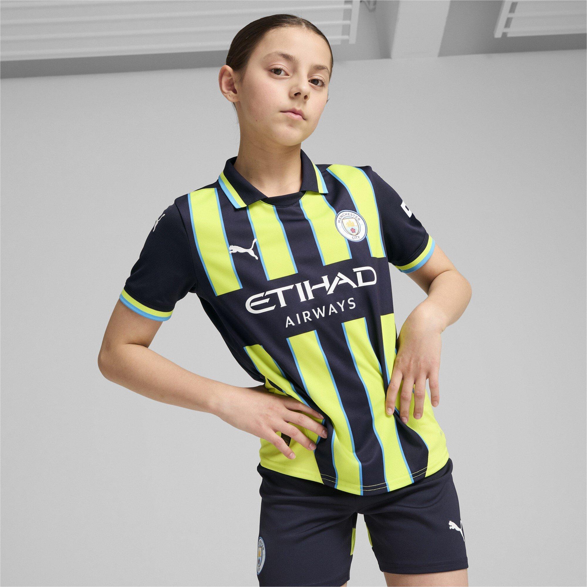 Yellow - Puma - Manchester City Away Shirt 2024 2025 Juniors - 2