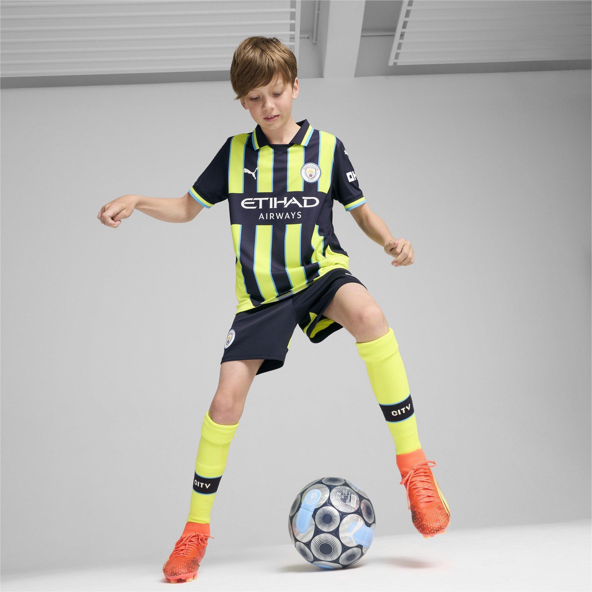 Yellow - Puma - Manchester City Away Shirt 2024 2025 Juniors - 4