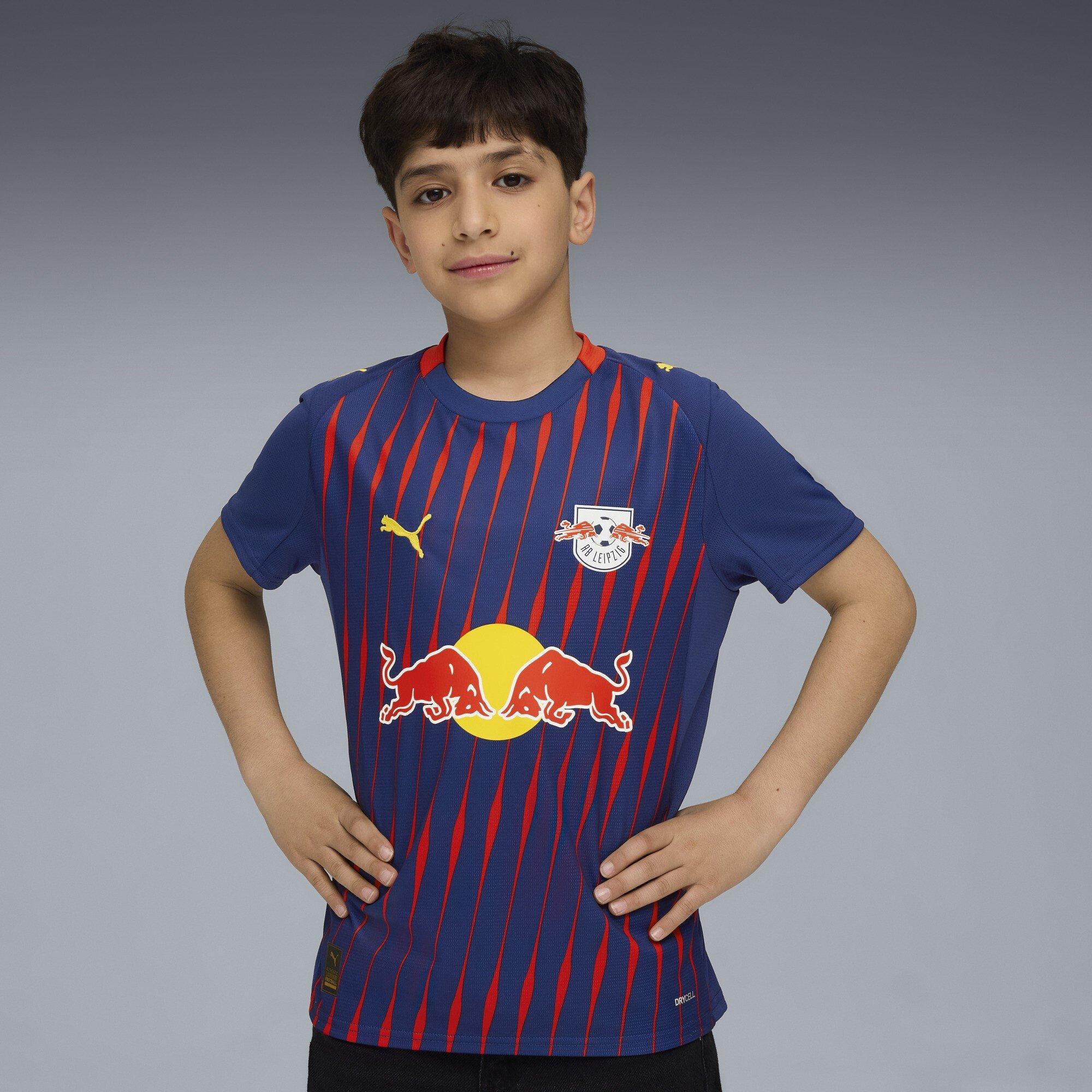 Red/Blue - Puma - RB Leipzig Authentic Away Football Shirt 2025 2026 Juniors - 3