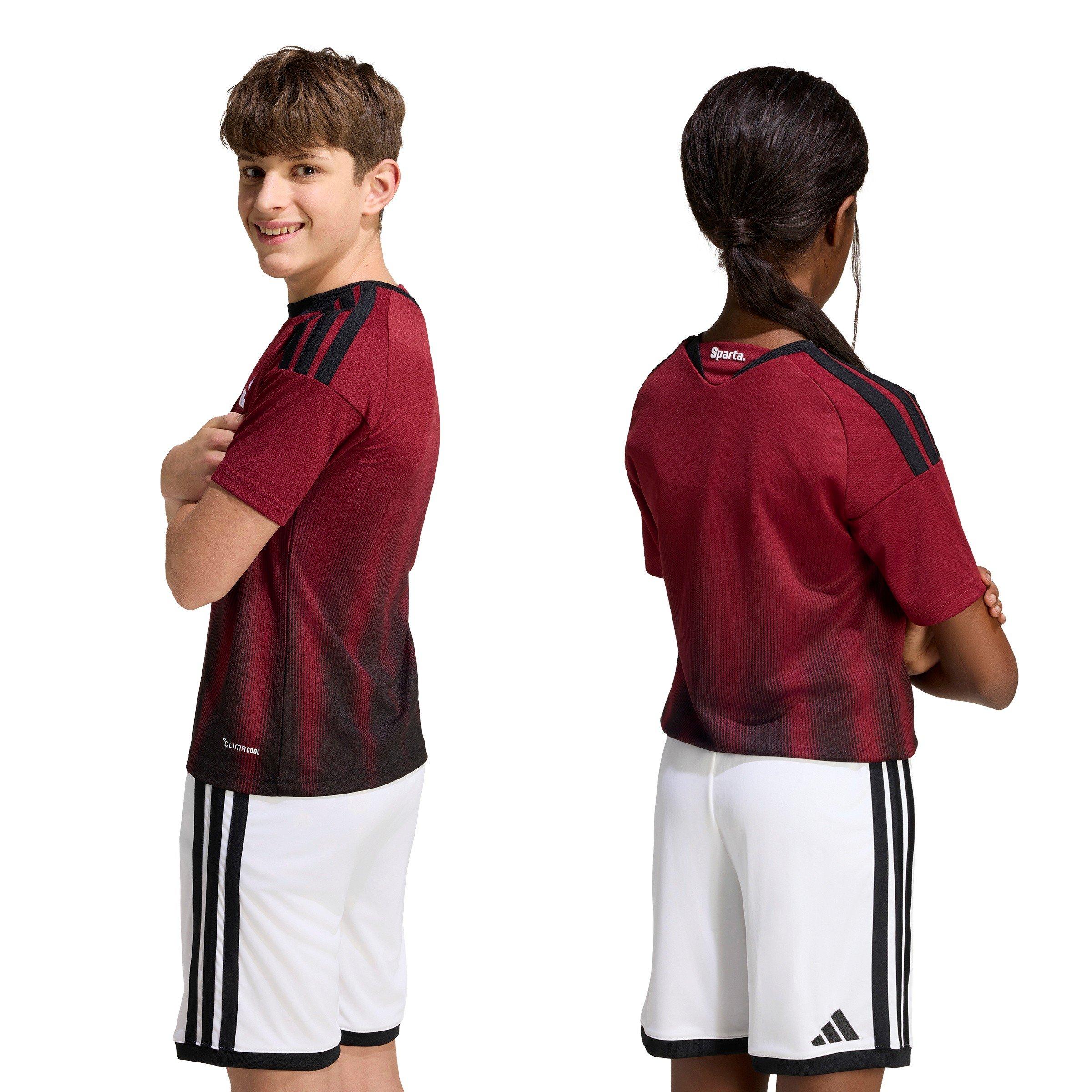 Maroon/Black - adidas - Sparta Prague Home Shirt 2026/27 Juniors - 4