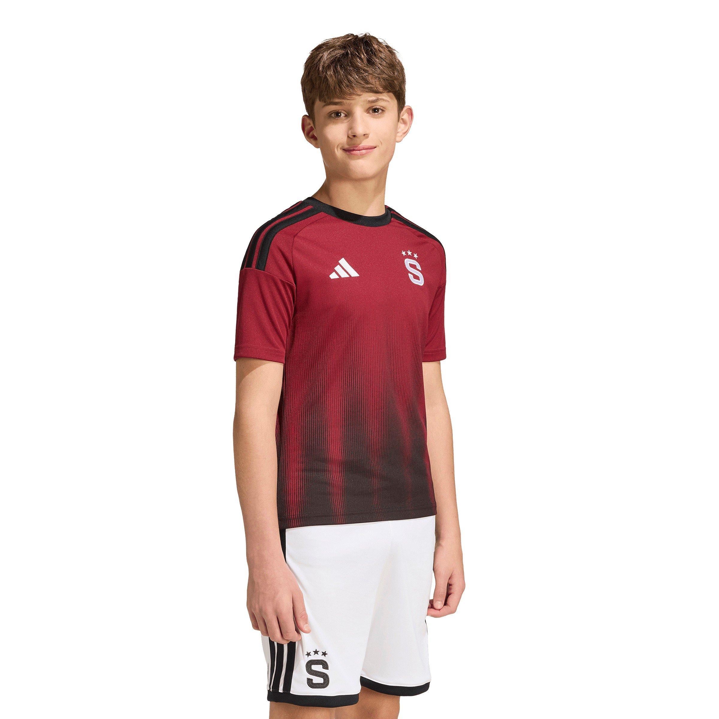 Maroon/Black - adidas - Sparta Prague Home Shirt 2026/27 Juniors - 5