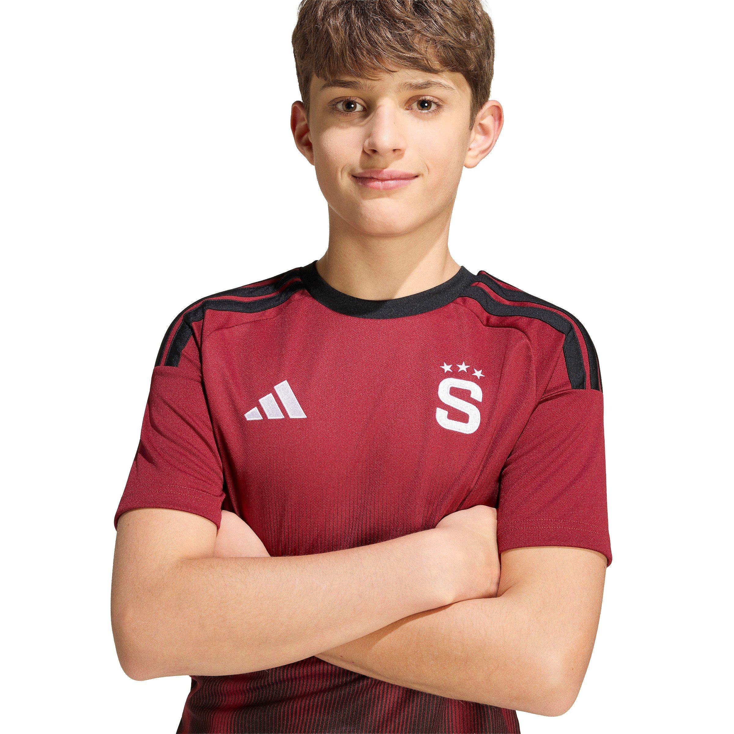 Maroon/Black - adidas - Sparta Prague Home Shirt 2026/27 Juniors - 8