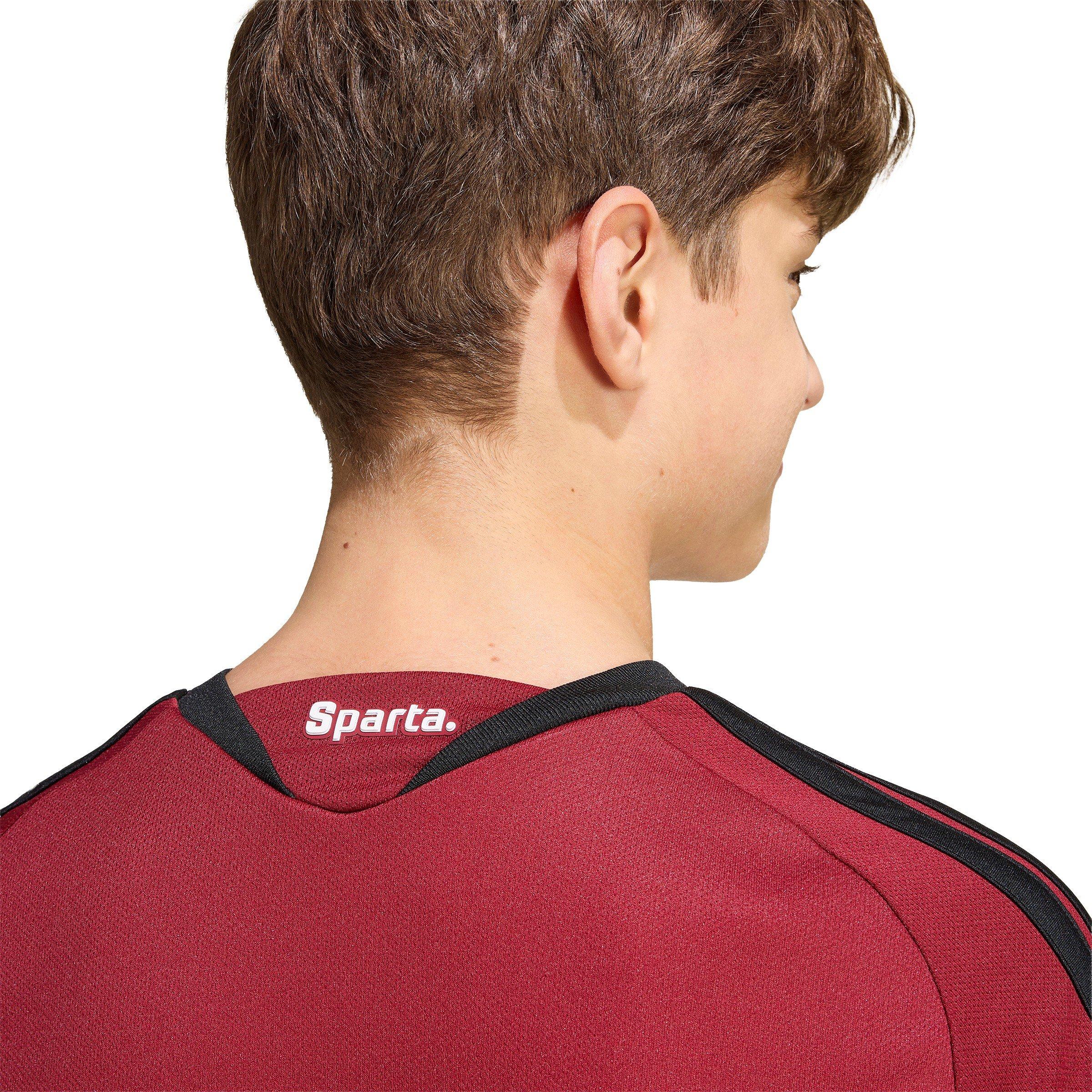 Maroon/Black - adidas - Sparta Prague Home Shirt 2026/27 Juniors - 9