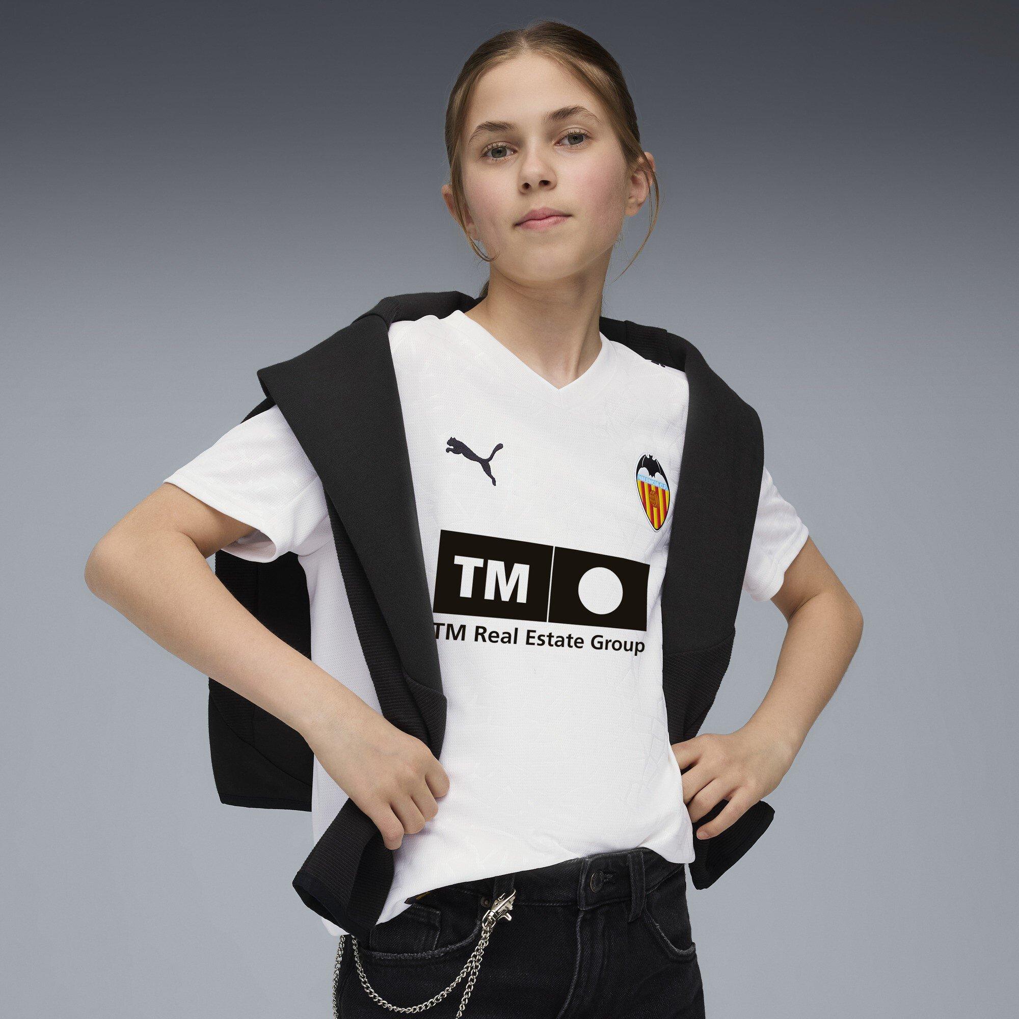 White - Puma - Valencia Home Shirt 2025 2026 Juniors - 3