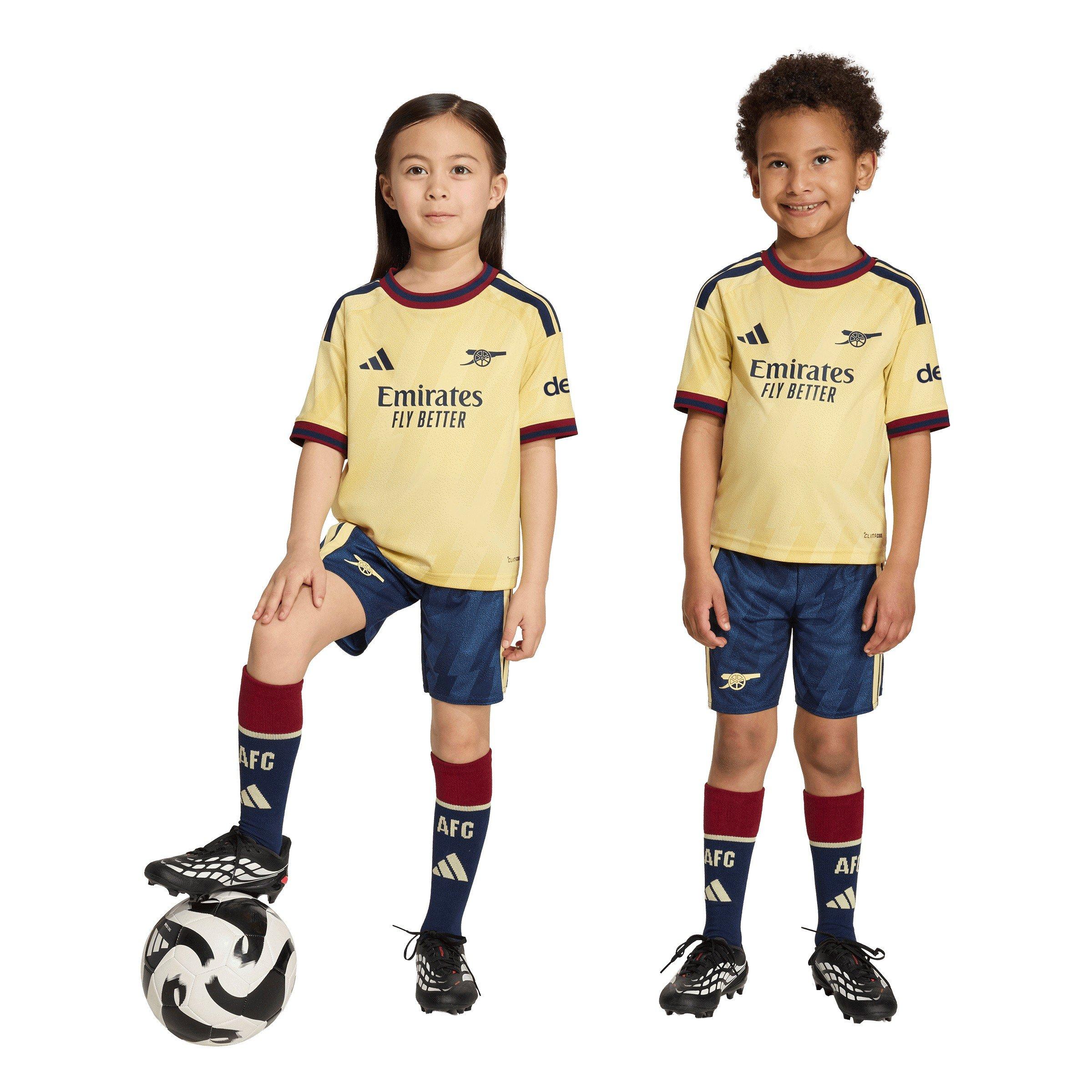Geel/Zwart - adidas - Kids' Arsenal Third 25/26 Shirt and Shorts Mini Kit - 3