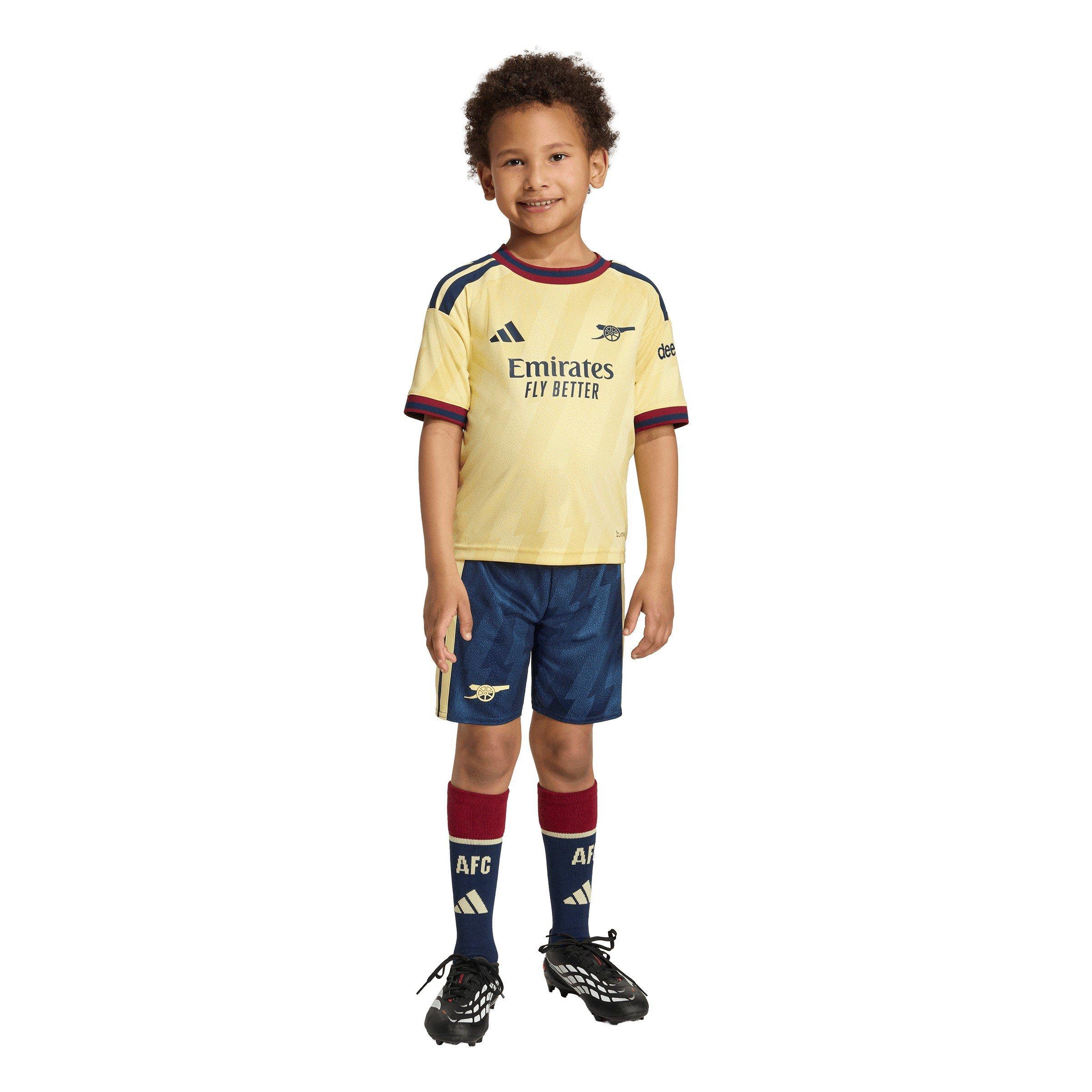Geel/Zwart - adidas - Kids' Arsenal Third 25/26 Shirt and Shorts Mini Kit - 5