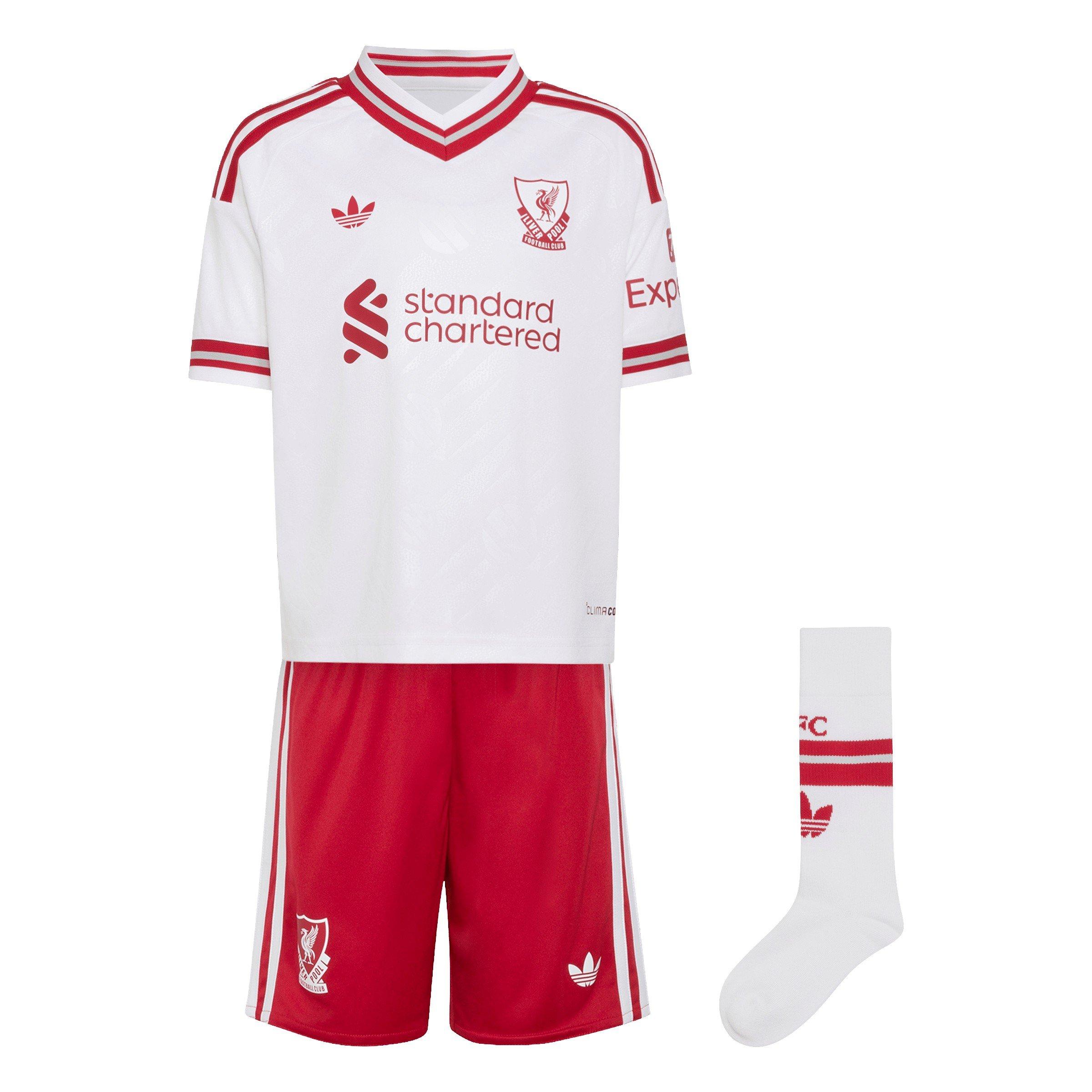 Blanco/Rojo - adidas - Liverpool Away Mini Kit 2026/27 Infants - 1