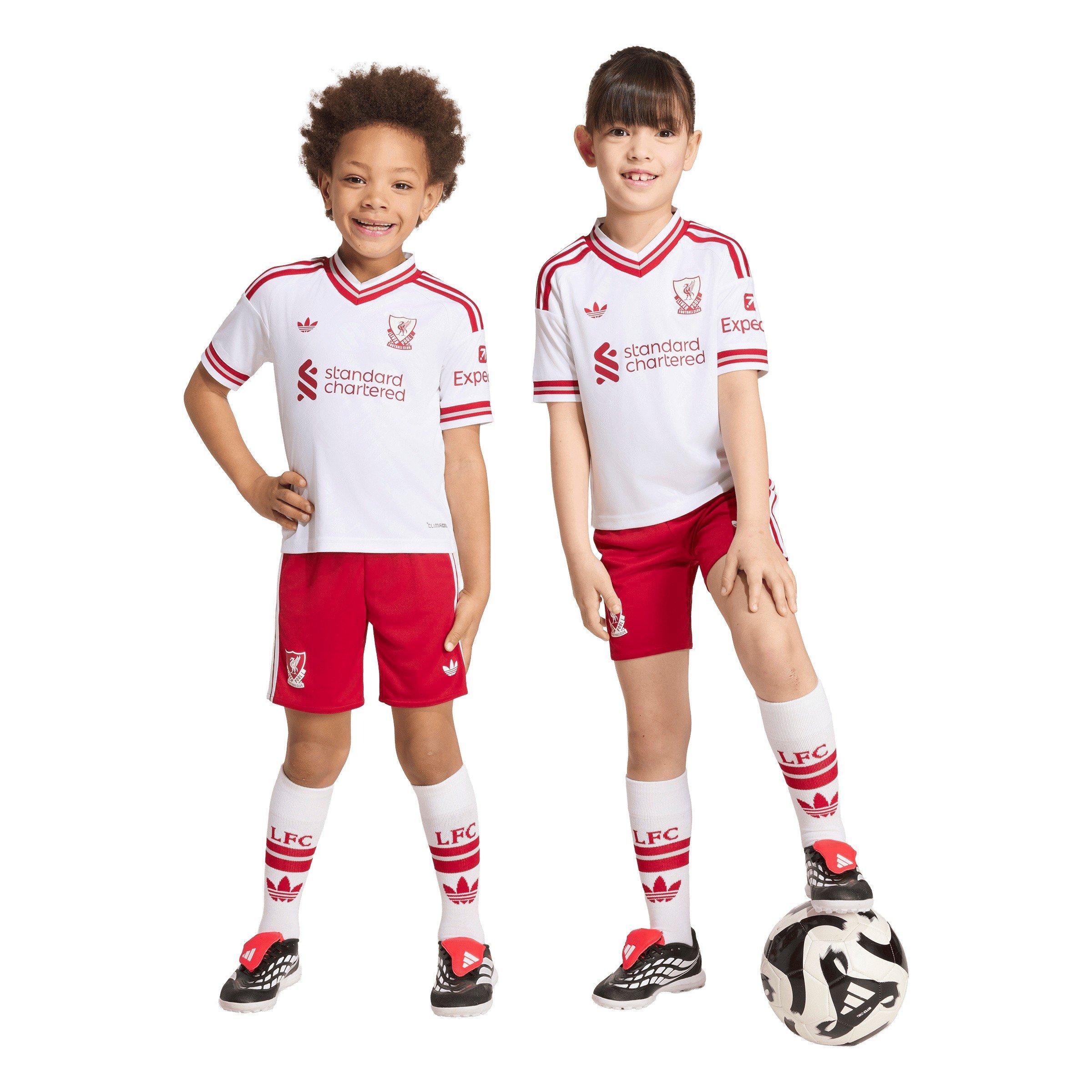 White/Red - adidas - Liverpool Away Mini Kit 2026/27 Infants - 3