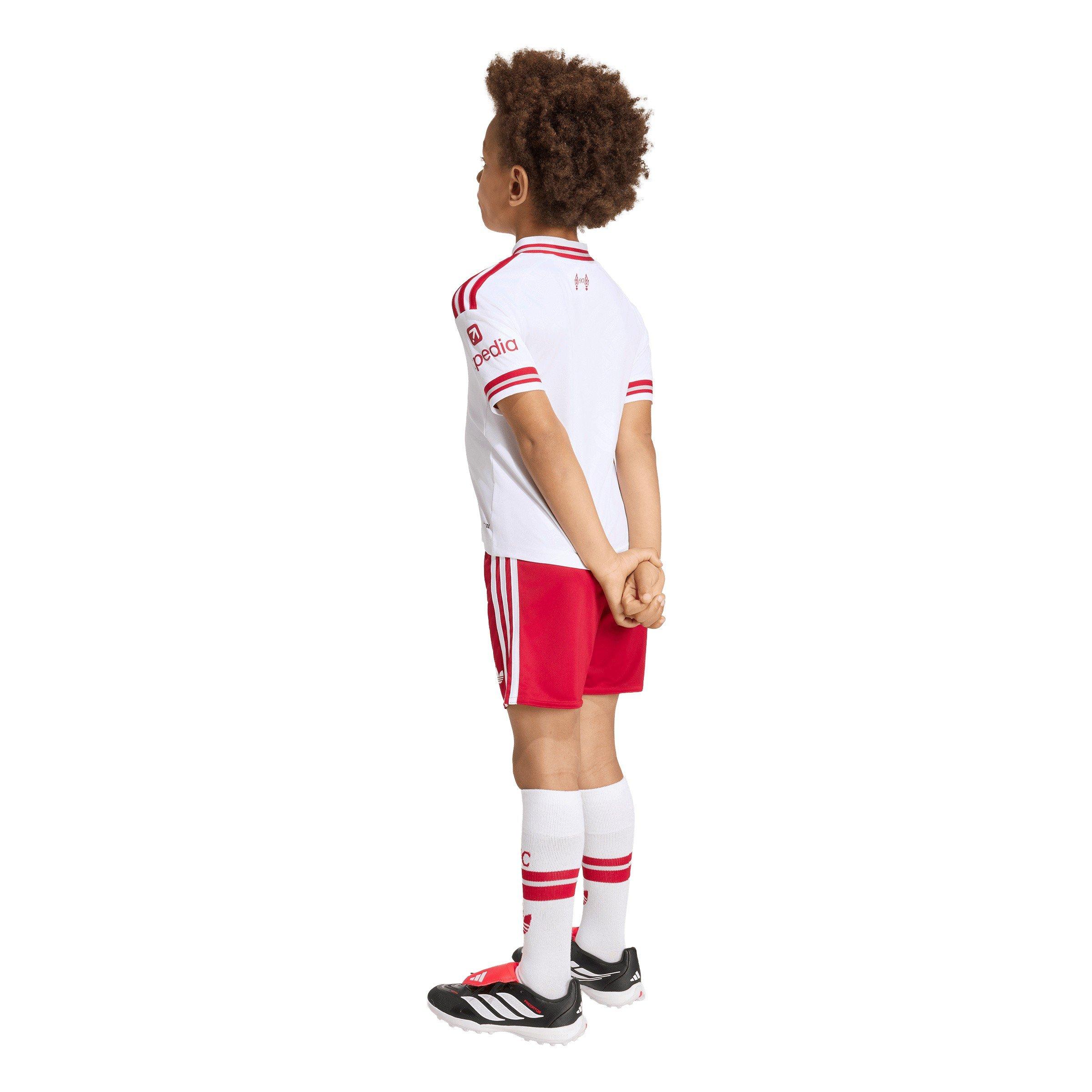 White/Red - adidas - Liverpool Away Mini Kit 2026/27 Infants - 6
