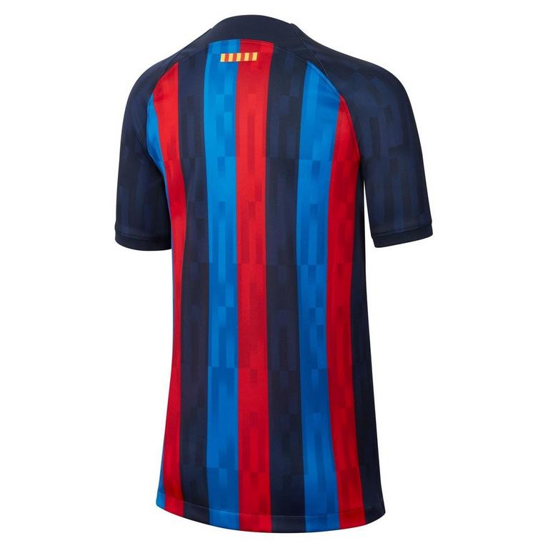 Rouge/Bleu - Nike - Barcelona Home Shirt 2022 2023 Junior Boys - 2