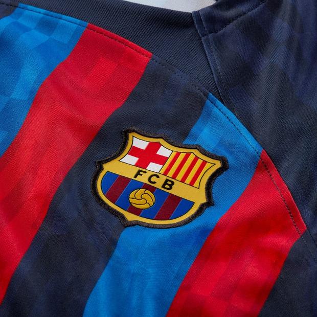 Barcelona Home Shirt 2022 2023 Junior Boys