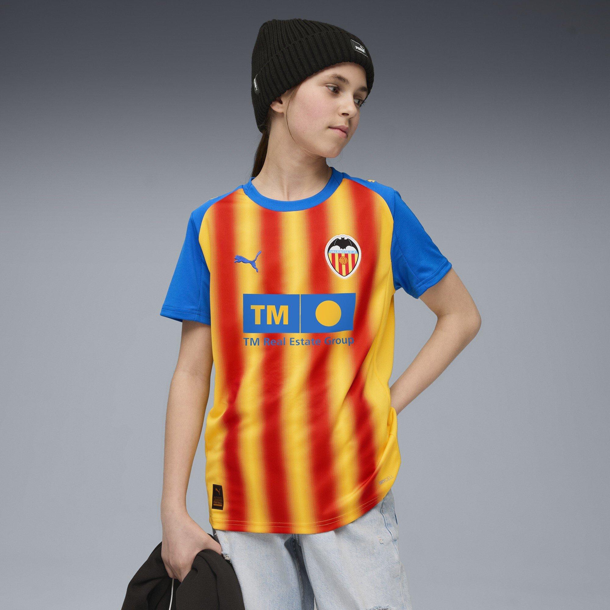Gul/Rød - Puma - Valencia Third Shirt 2025 2026 Juniors - 3