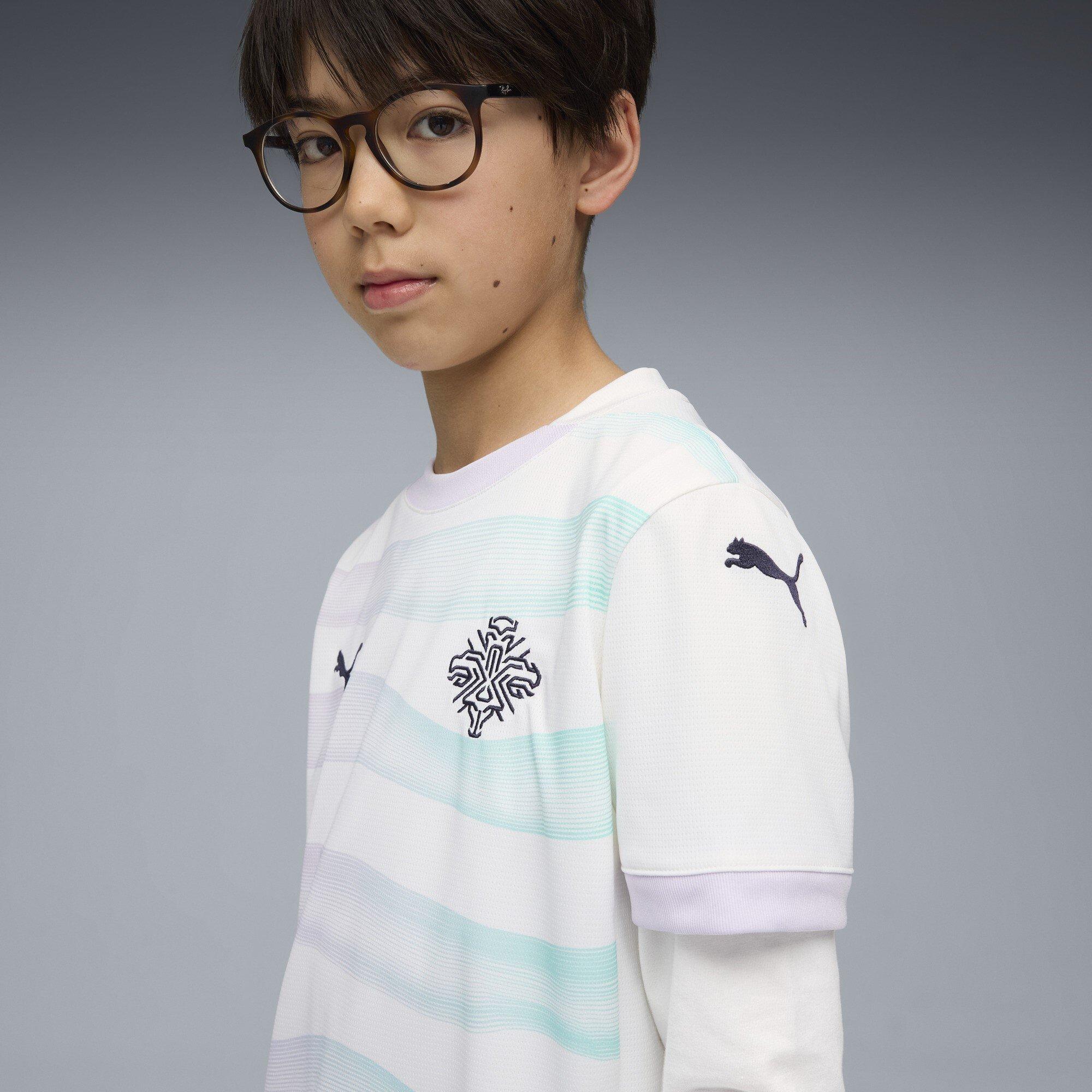 White/Navy - Puma - Iceland Away Shirt 2025 Juniors - 4