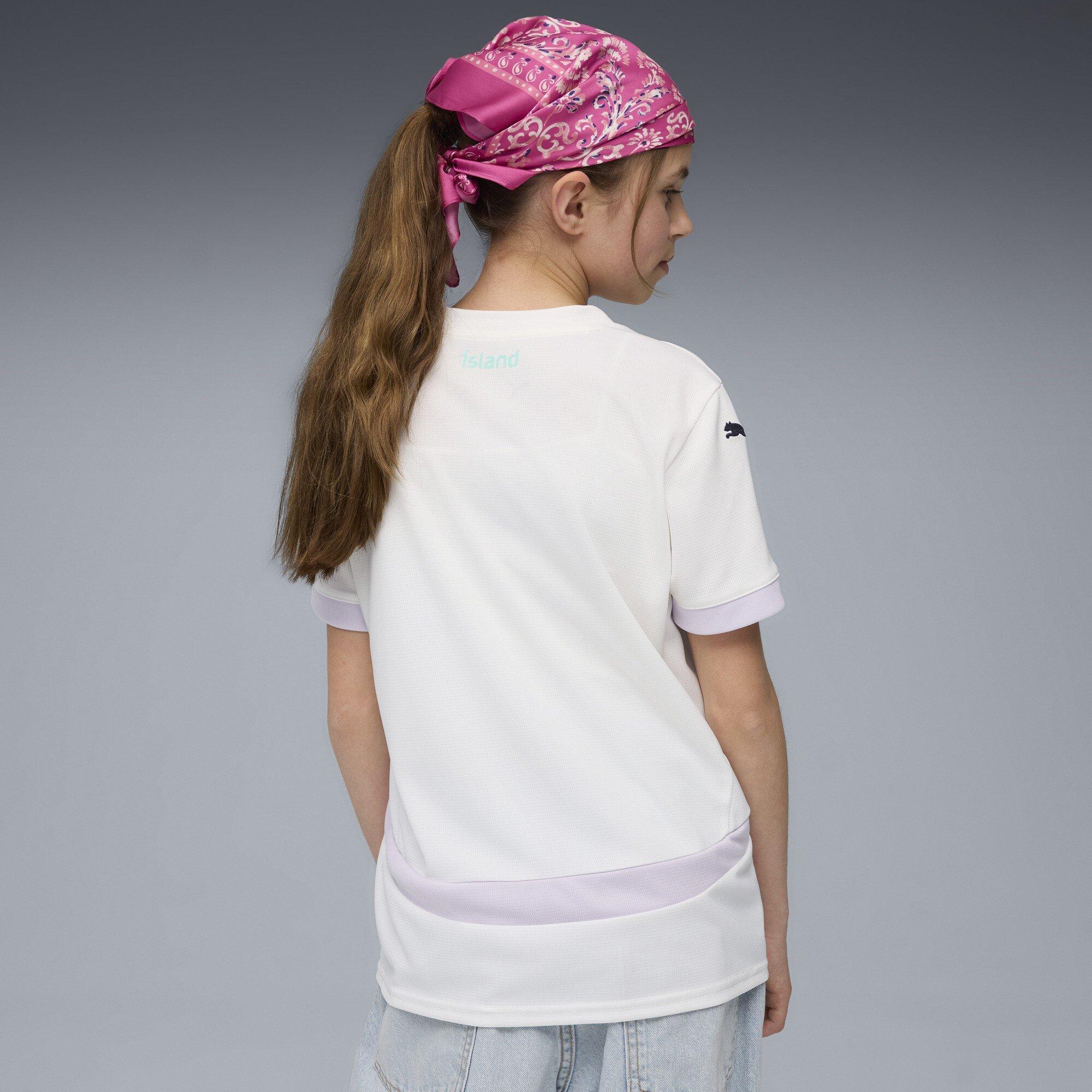 White/Navy - Puma - Iceland Away Shirt 2025 Juniors - 5