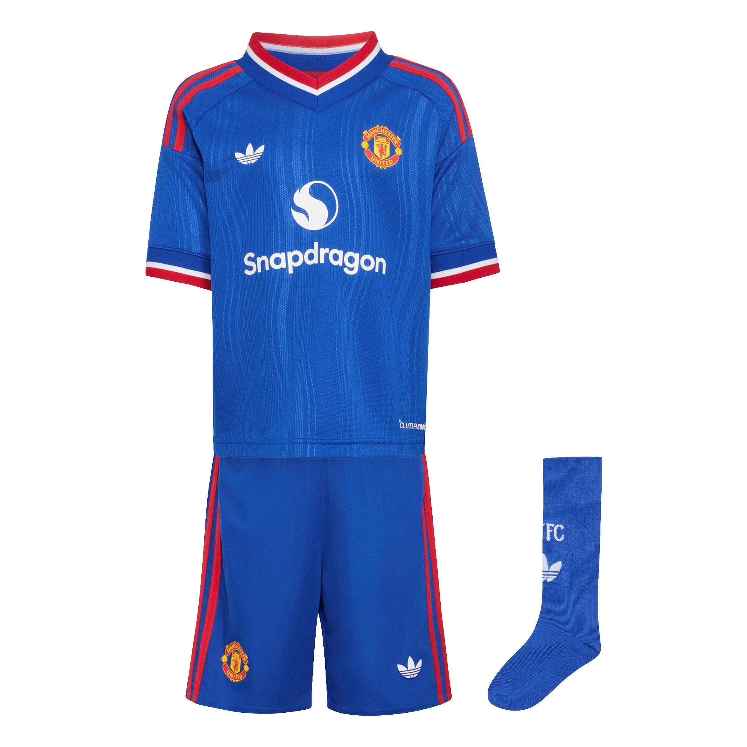 Blue/Red - adidas - Manchester United Away Mini Kit 2026/27 Infants - 1