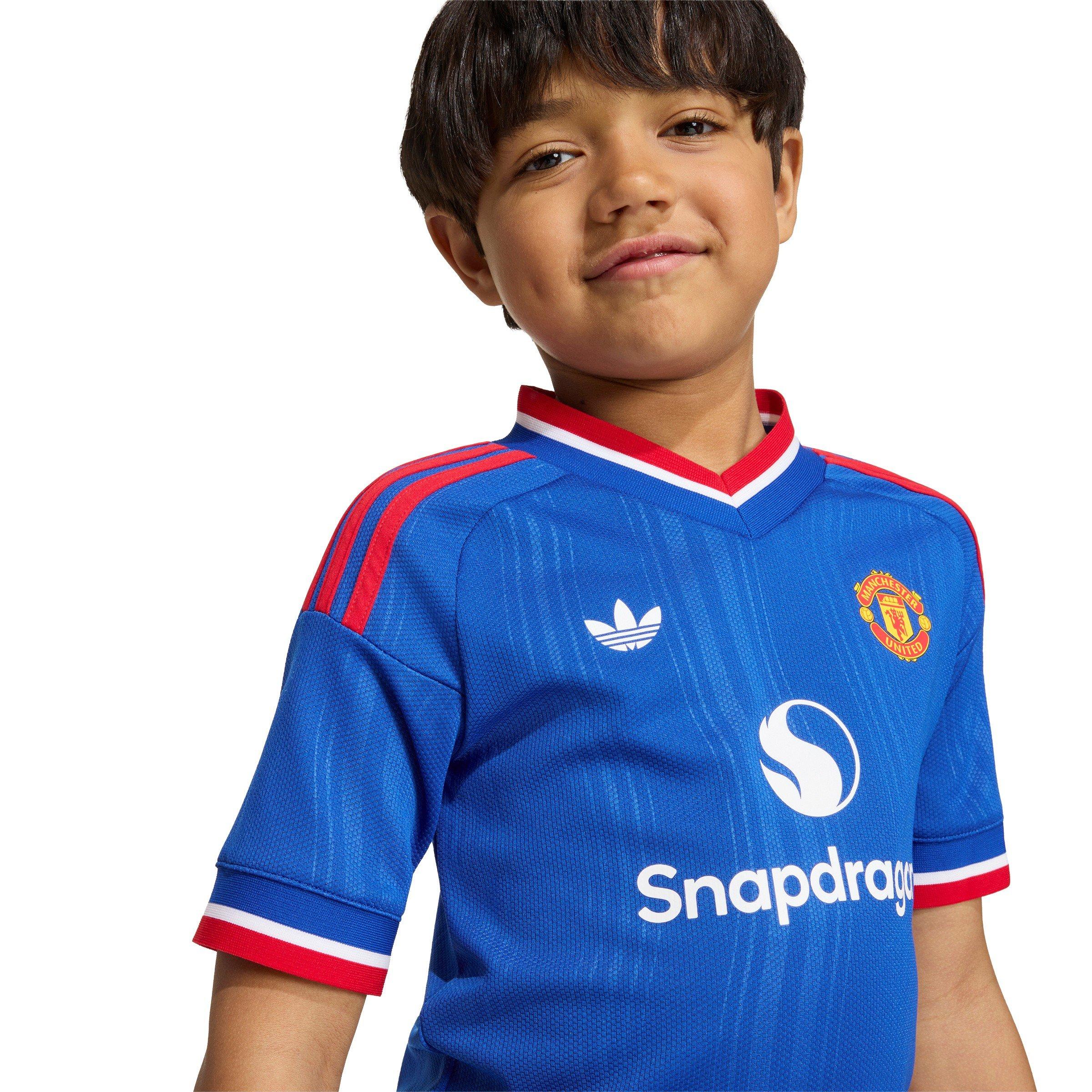 Blauw/Rood - adidas - Manchester United Away Mini Kit 2026/27 Infants - 10