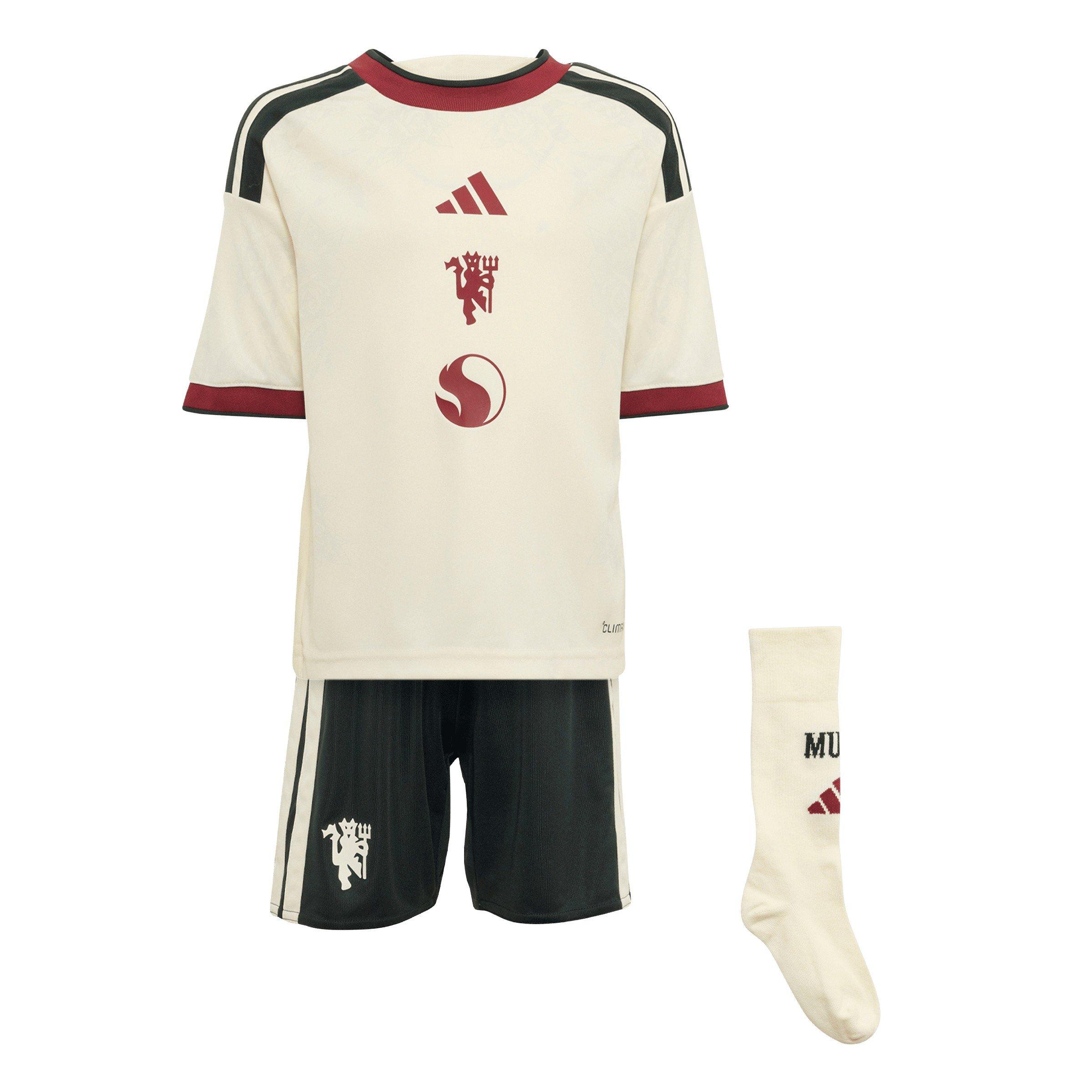 White/Red - adidas - Kids' Manchester United Third 2024/25 AEROREADY Short-Sleeve Mini Kit - 1