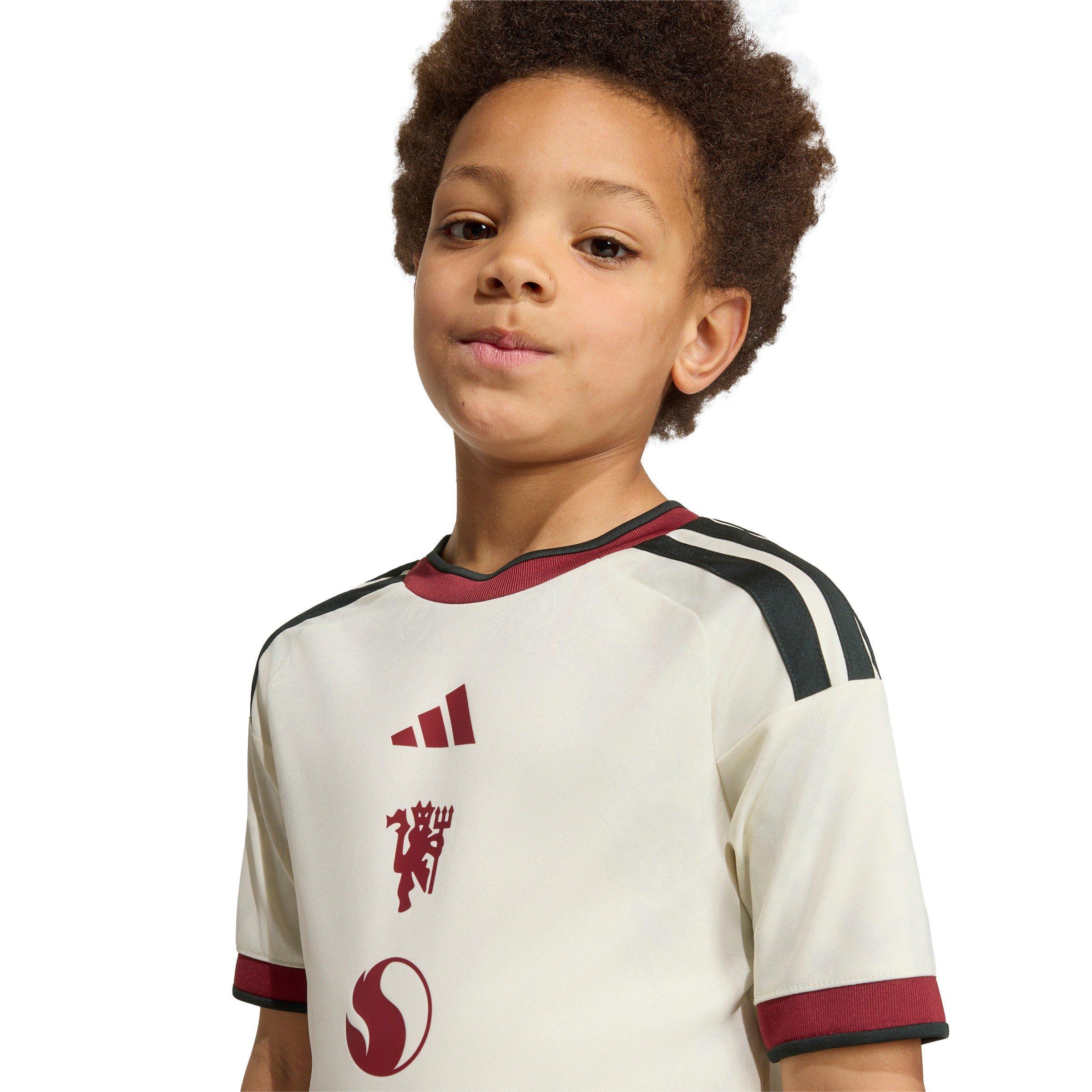 White/Red - adidas - Kids' Manchester United Third 2024/25 AEROREADY Short-Sleeve Mini Kit - 11