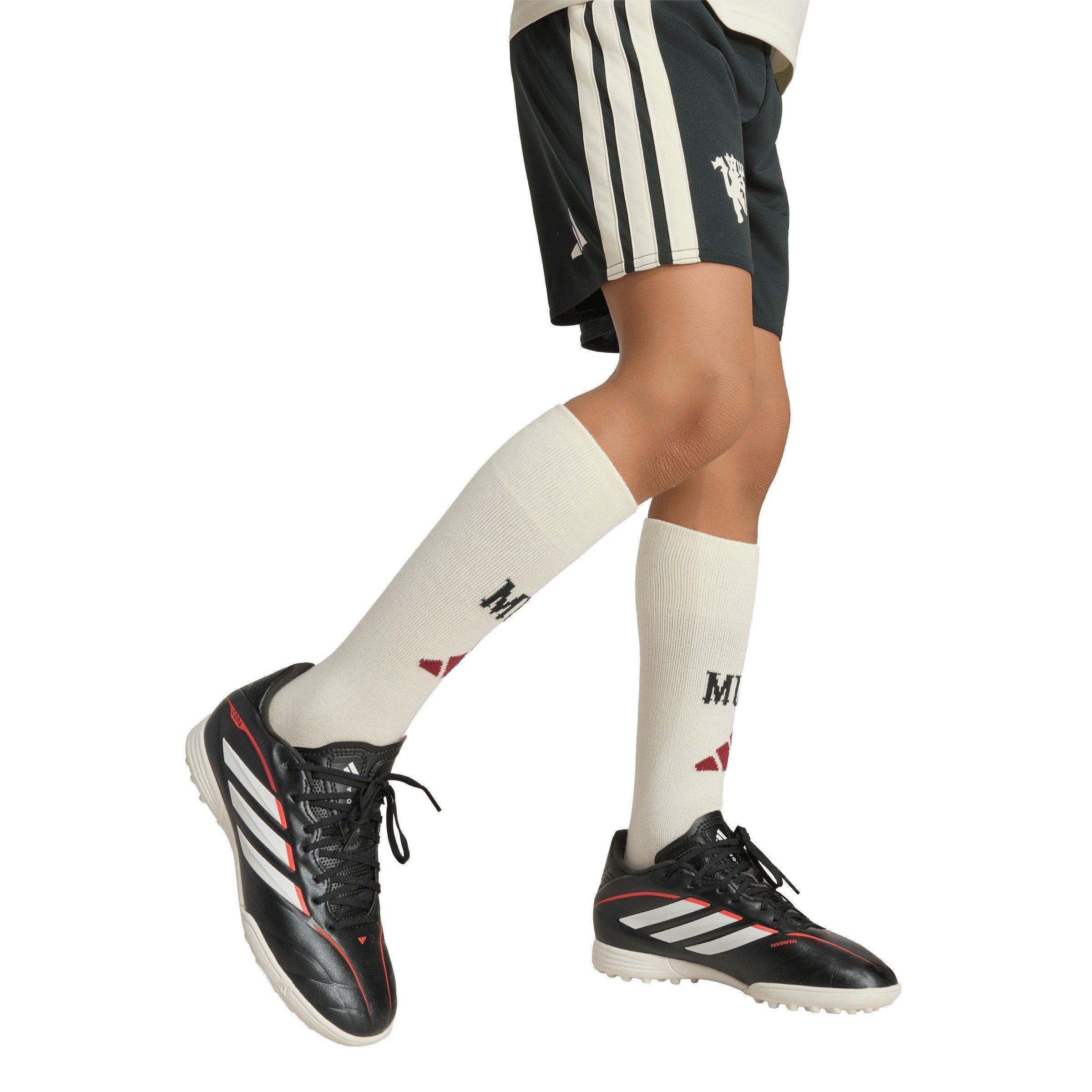 White/Red - adidas - Kids' Manchester United Third 2024/25 AEROREADY Short-Sleeve Mini Kit - 12