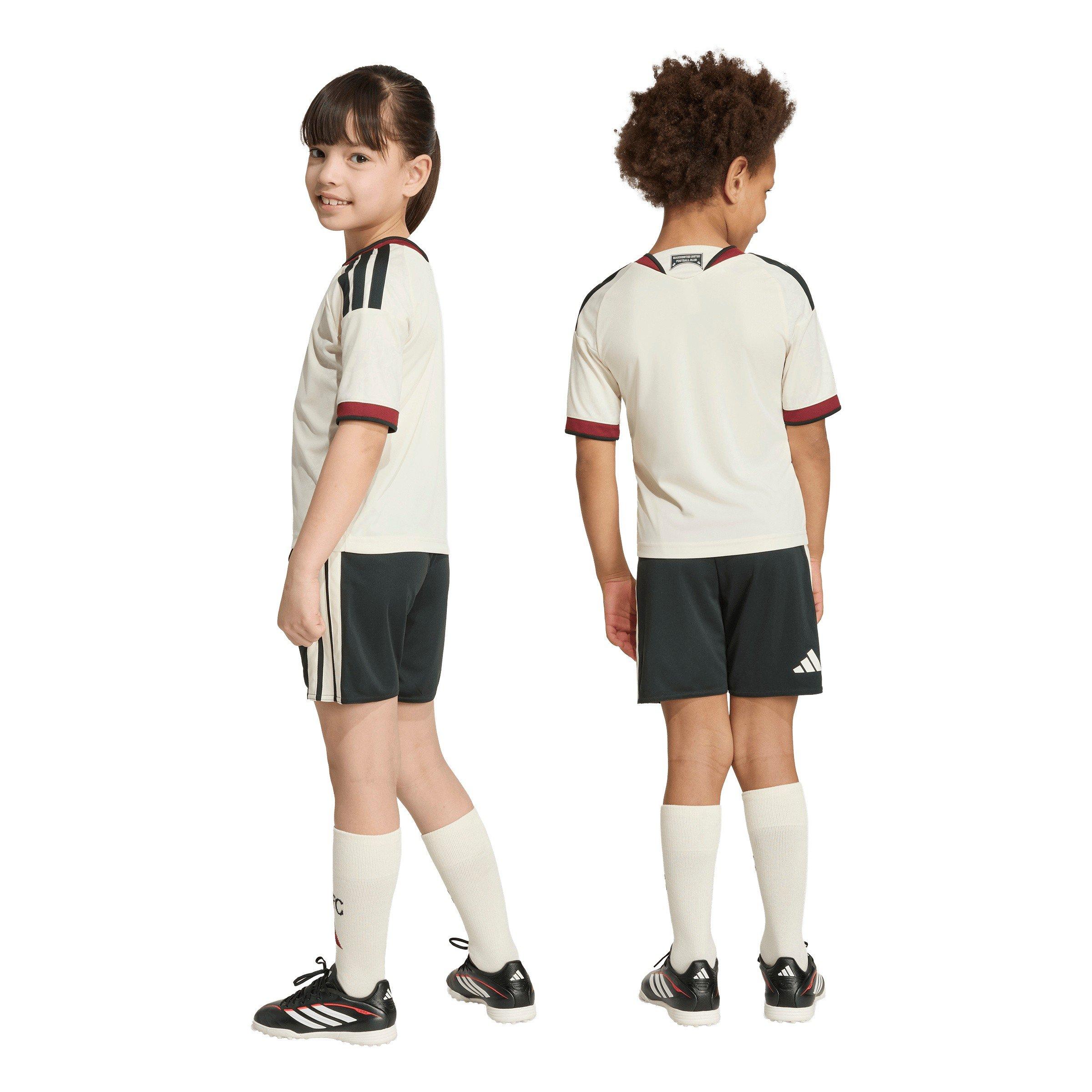 White/Red - adidas - Kids' Manchester United Third 2024/25 AEROREADY Short-Sleeve Mini Kit - 4