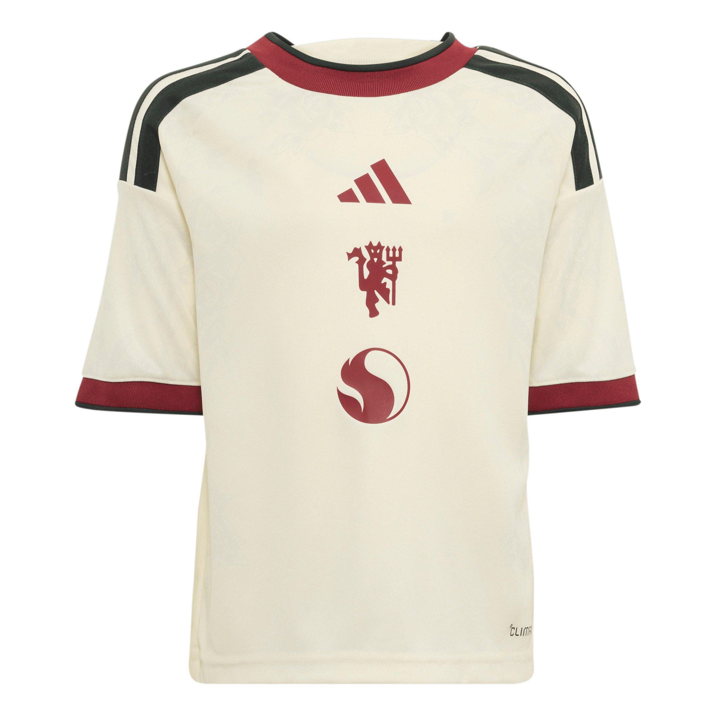 White/Red - adidas - Kids' Manchester United Third 2024/25 AEROREADY Short-Sleeve Mini Kit - 8