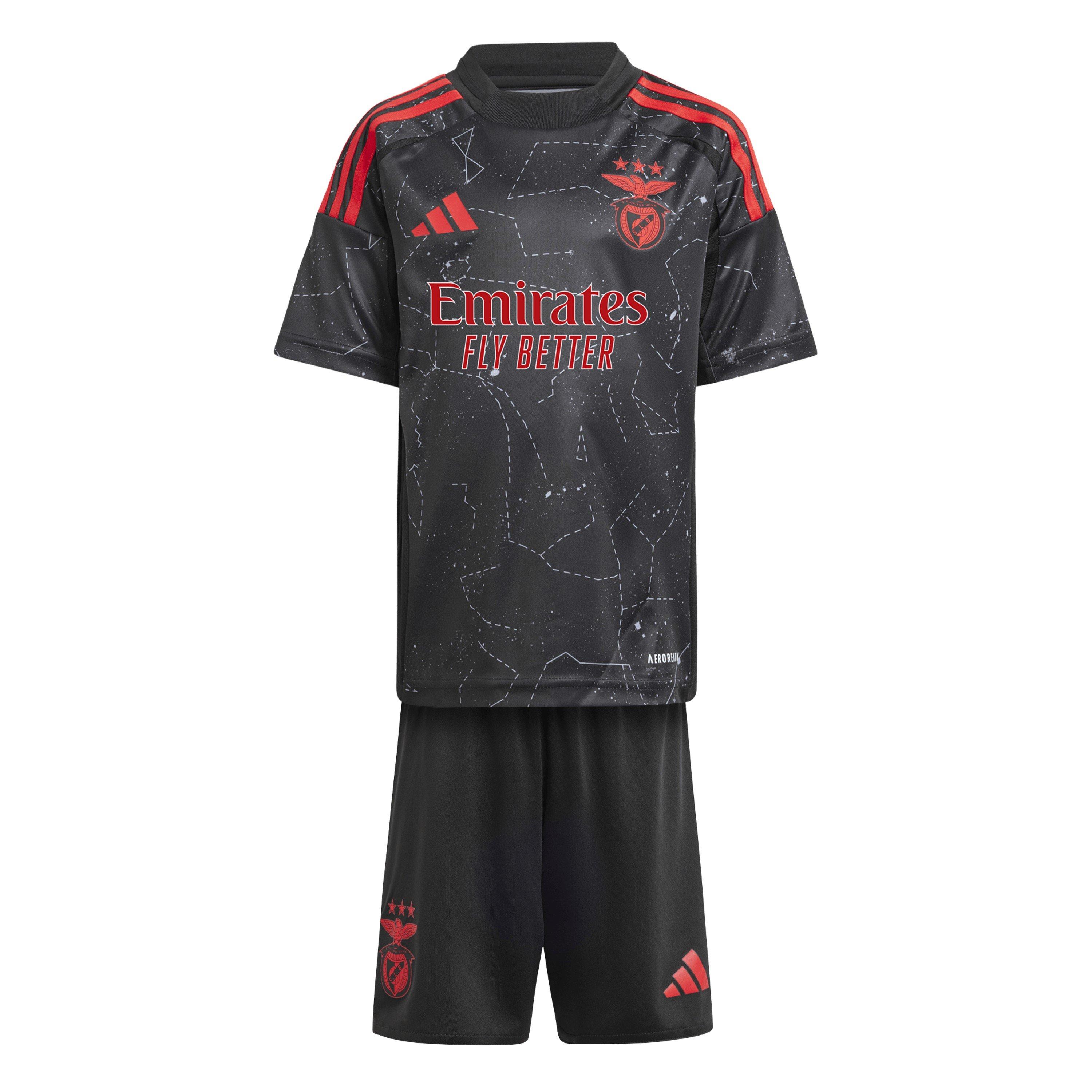 Adidas  Infant Benfica Away Minikit 24/25 Infants - Black - 4-5 Years