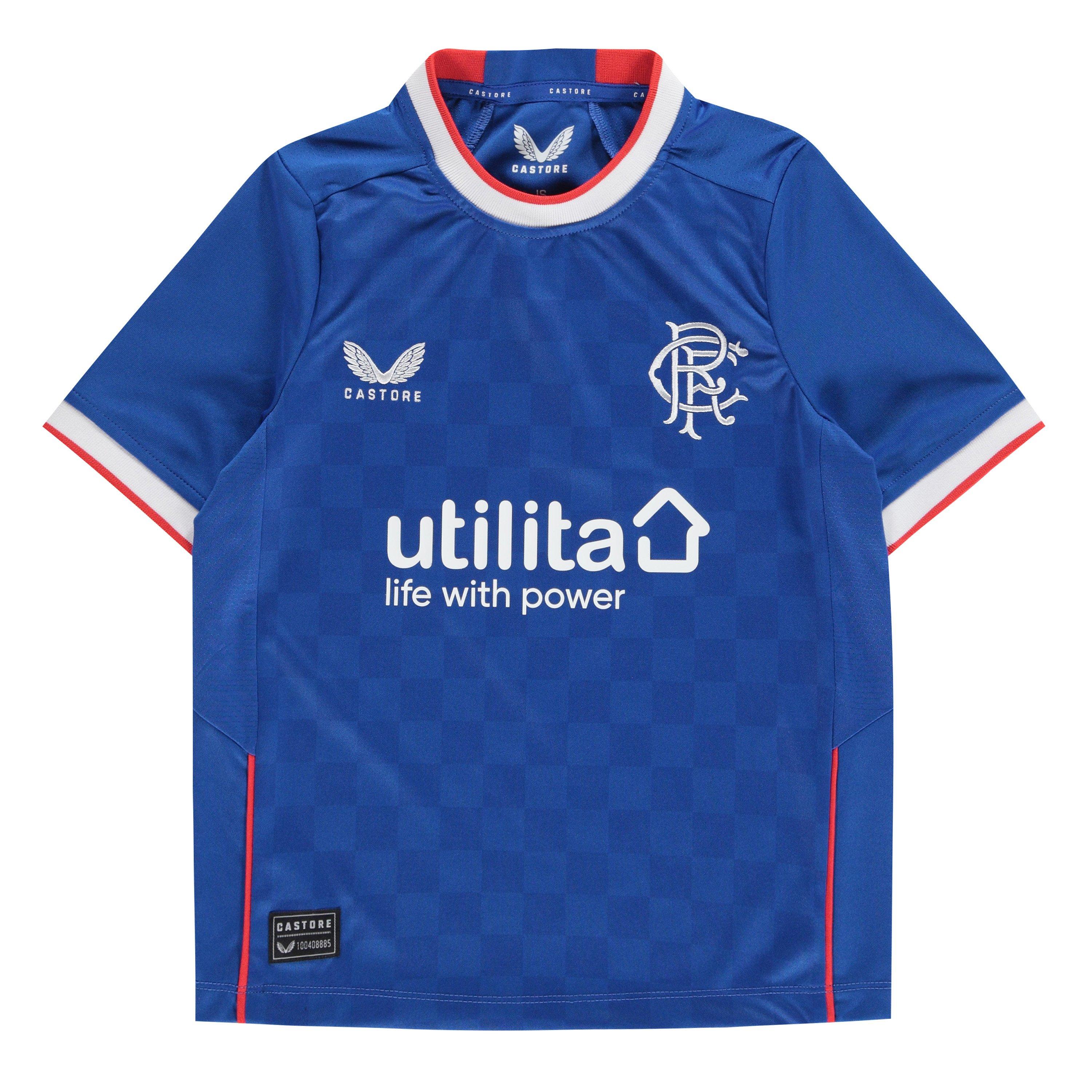 Castore Rangers FC Home Shirt 2022 2023 Junior Boys | FRASERS