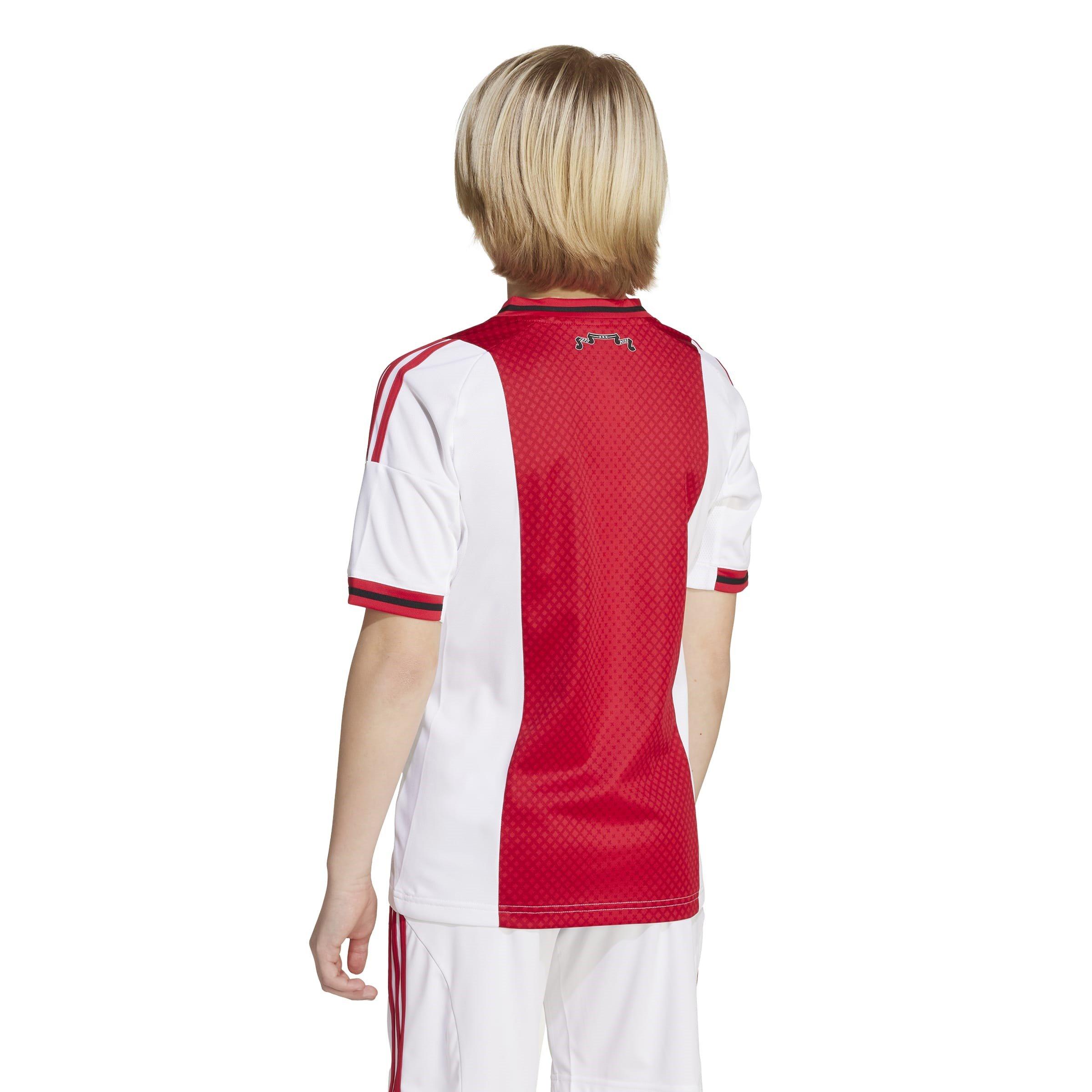 White - adidas - Ajax Home Shirt  2025 2026 Juniors - 4