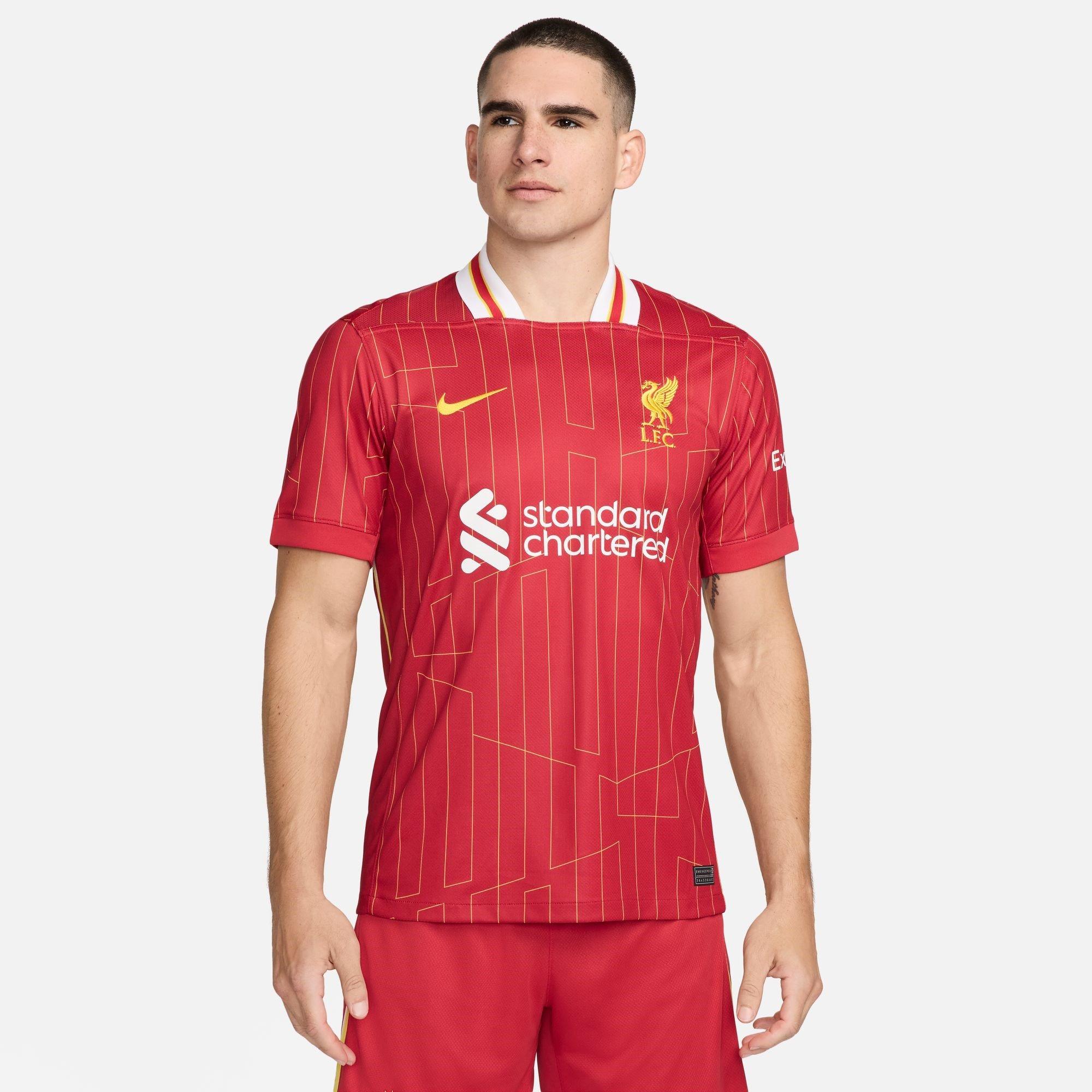 Red - Nike - Liverpool Home Shirt 2024 2025 Adults - 3