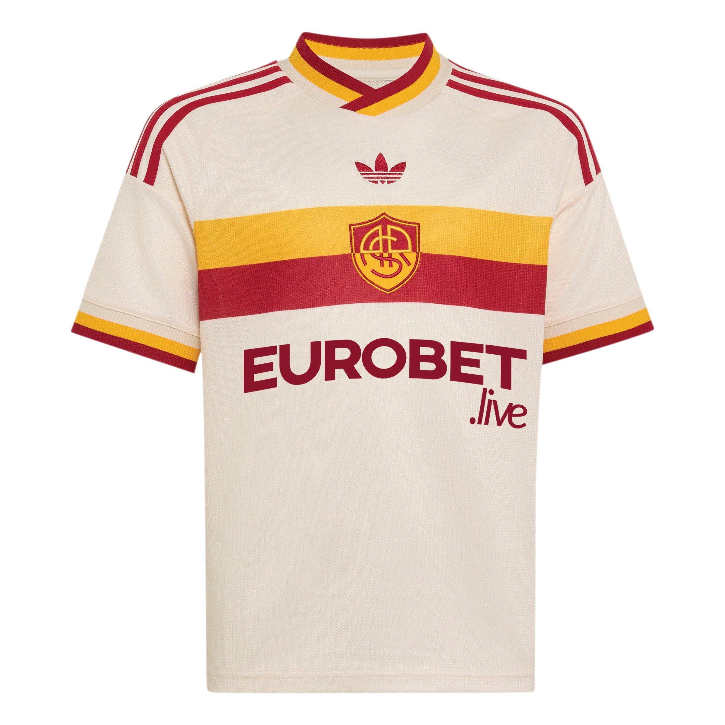Wit/Oranje - adidas - AS Roma Away Shirt 2026/27 Juniors - 1