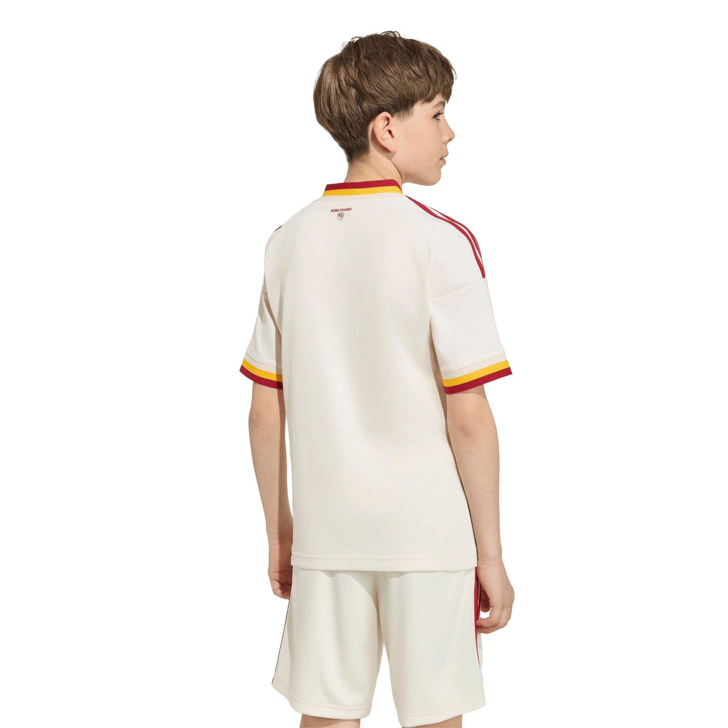 Wit/Oranje - adidas - AS Roma Away Shirt 2026/27 Juniors - 6
