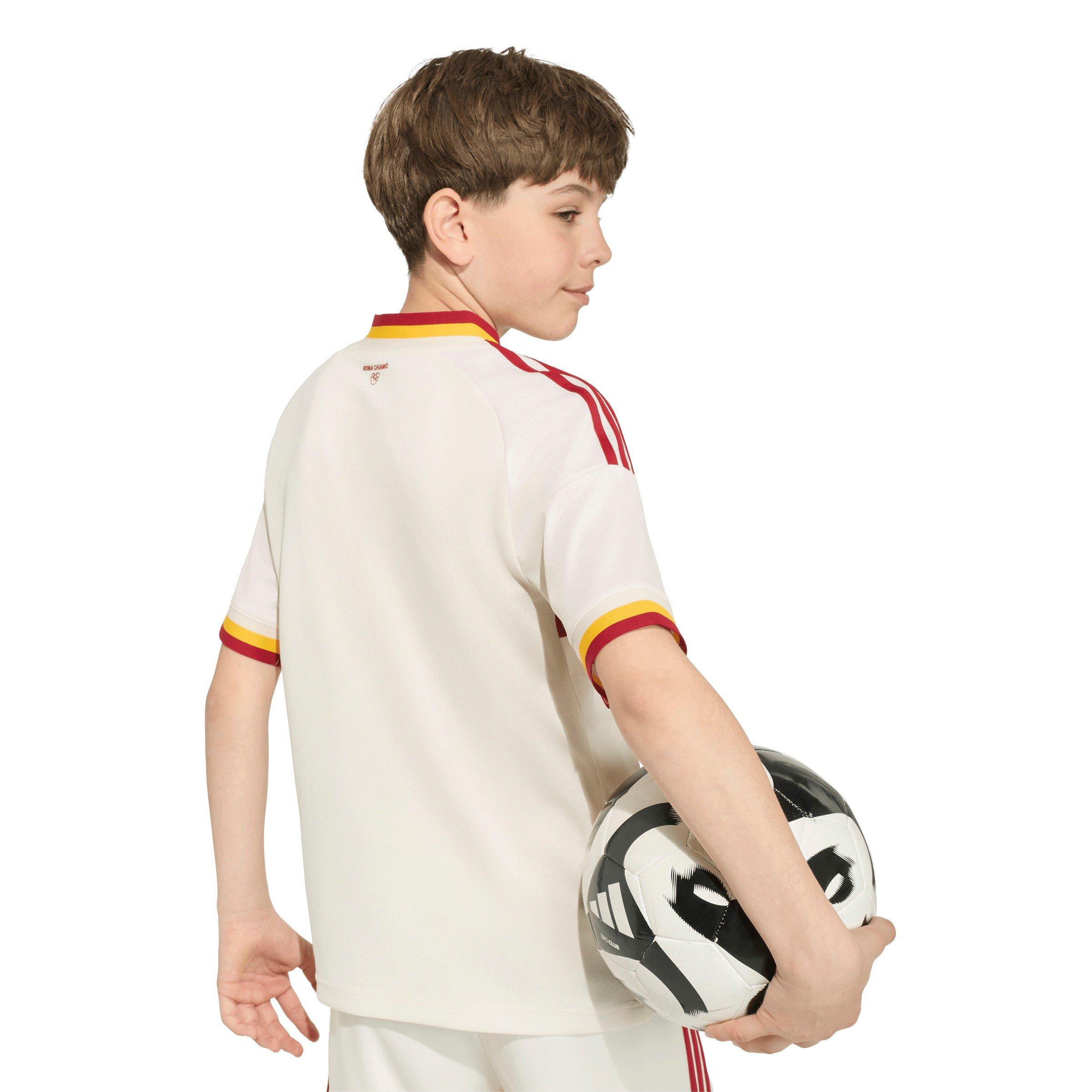 Wit/Oranje - adidas - AS Roma Away Shirt 2026/27 Juniors - 8
