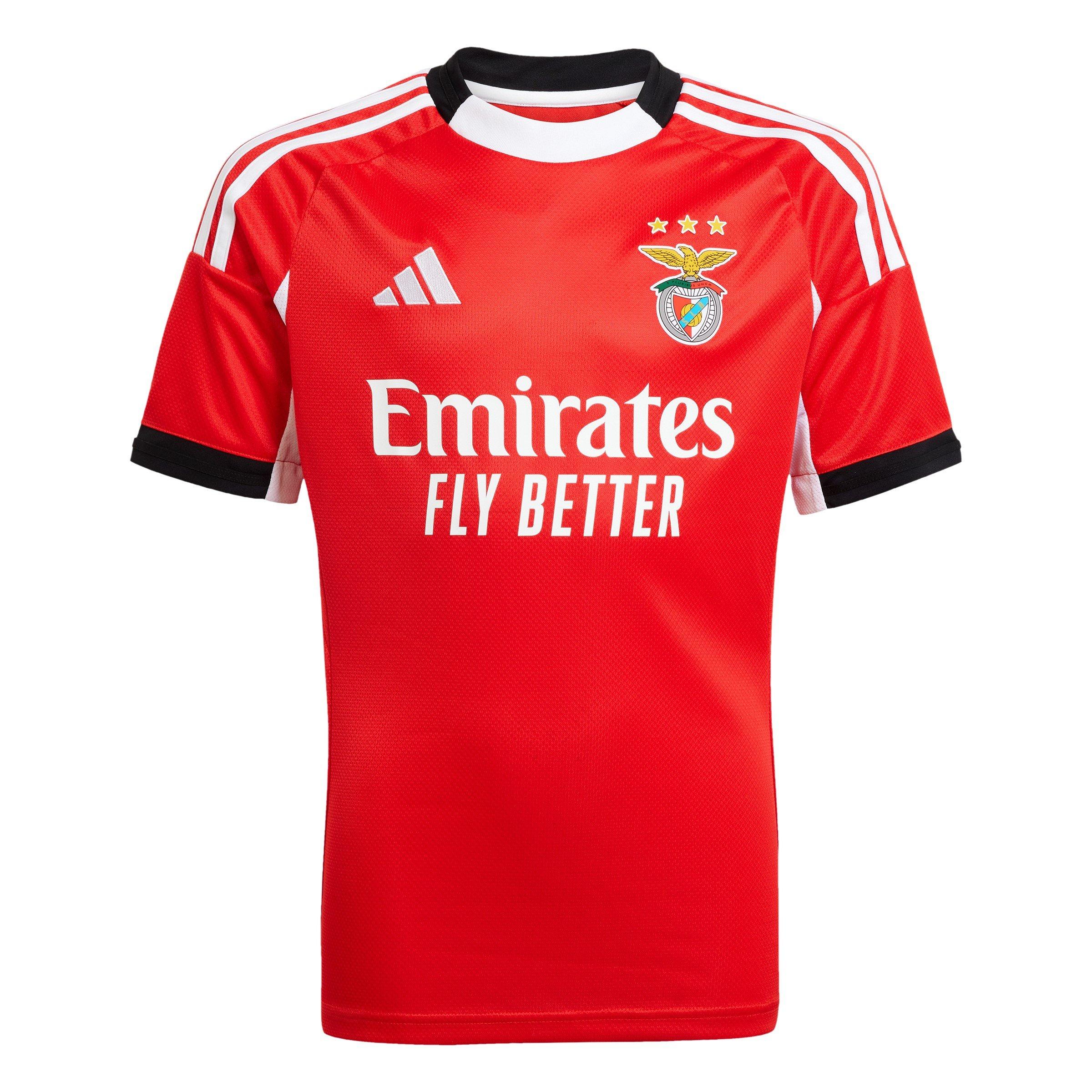 Adidas Boys Benfica Home Shirt 2025 2026 Juniors - Red - 13 Years