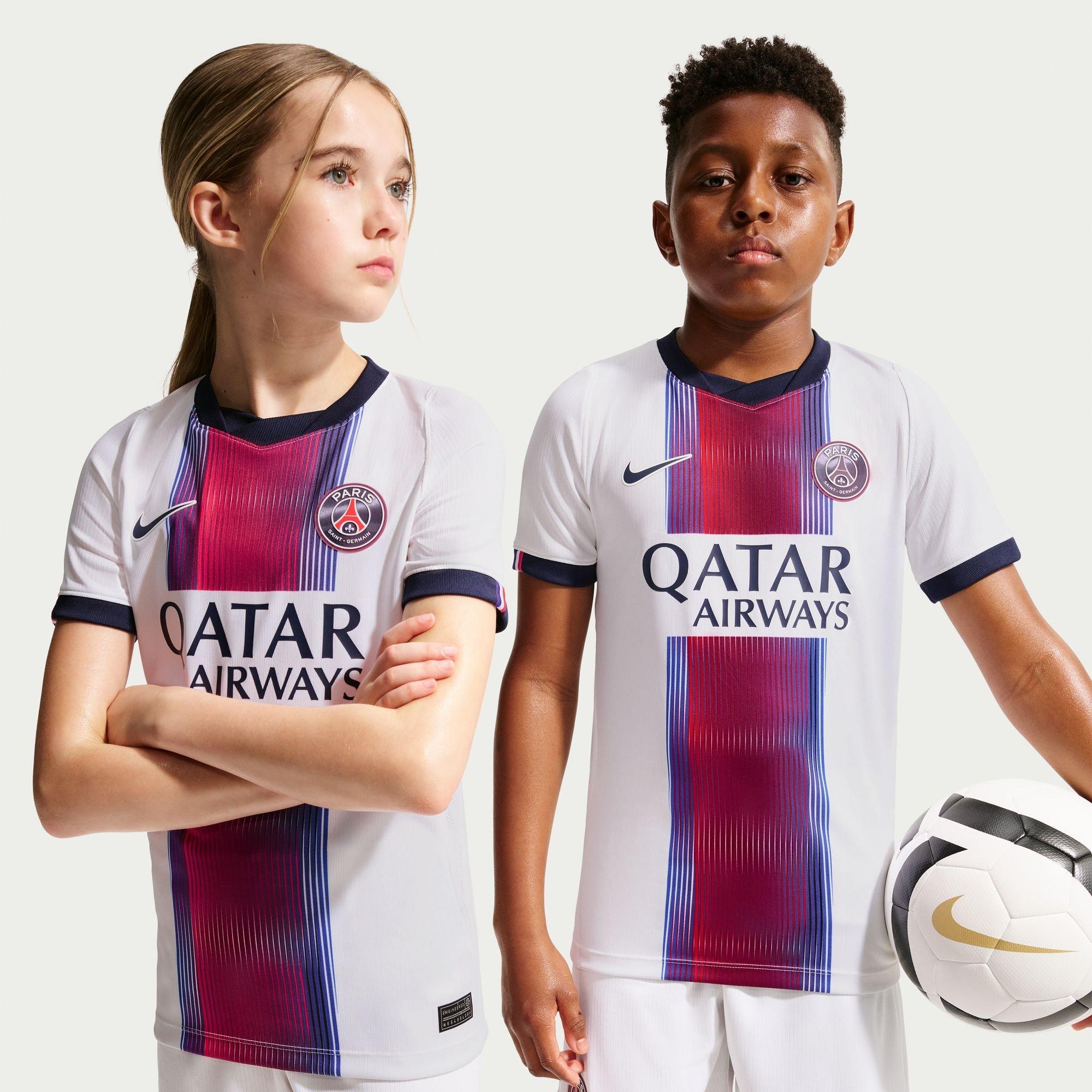 Wit/Marineblauw - Nike - PSG Away Shirt 2026/27 Juniors - 3