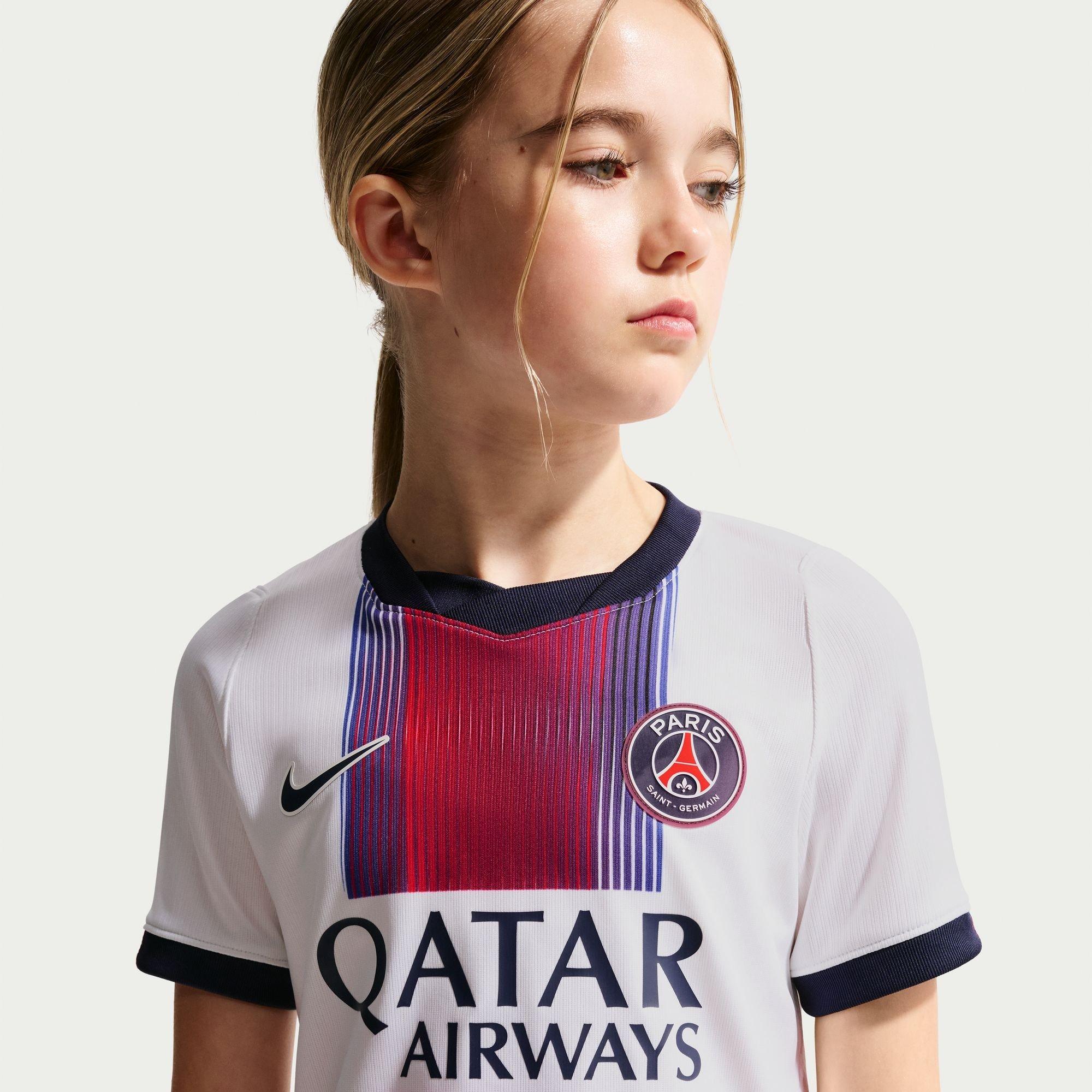Wit/Marineblauw - Nike - PSG Away Shirt 2026/27 Juniors - 4