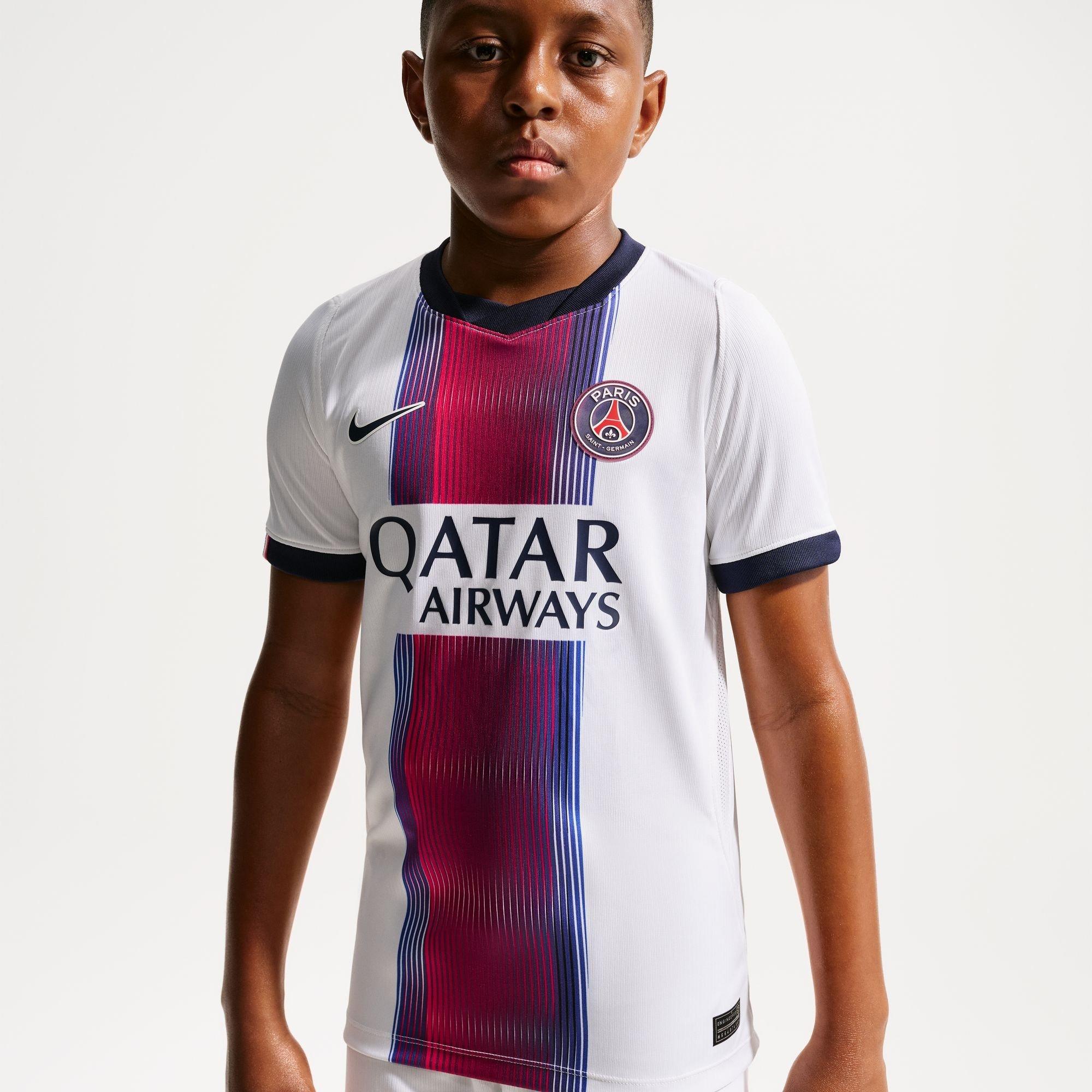 Wit/Marineblauw - Nike - PSG Away Shirt 2026/27 Juniors - 5
