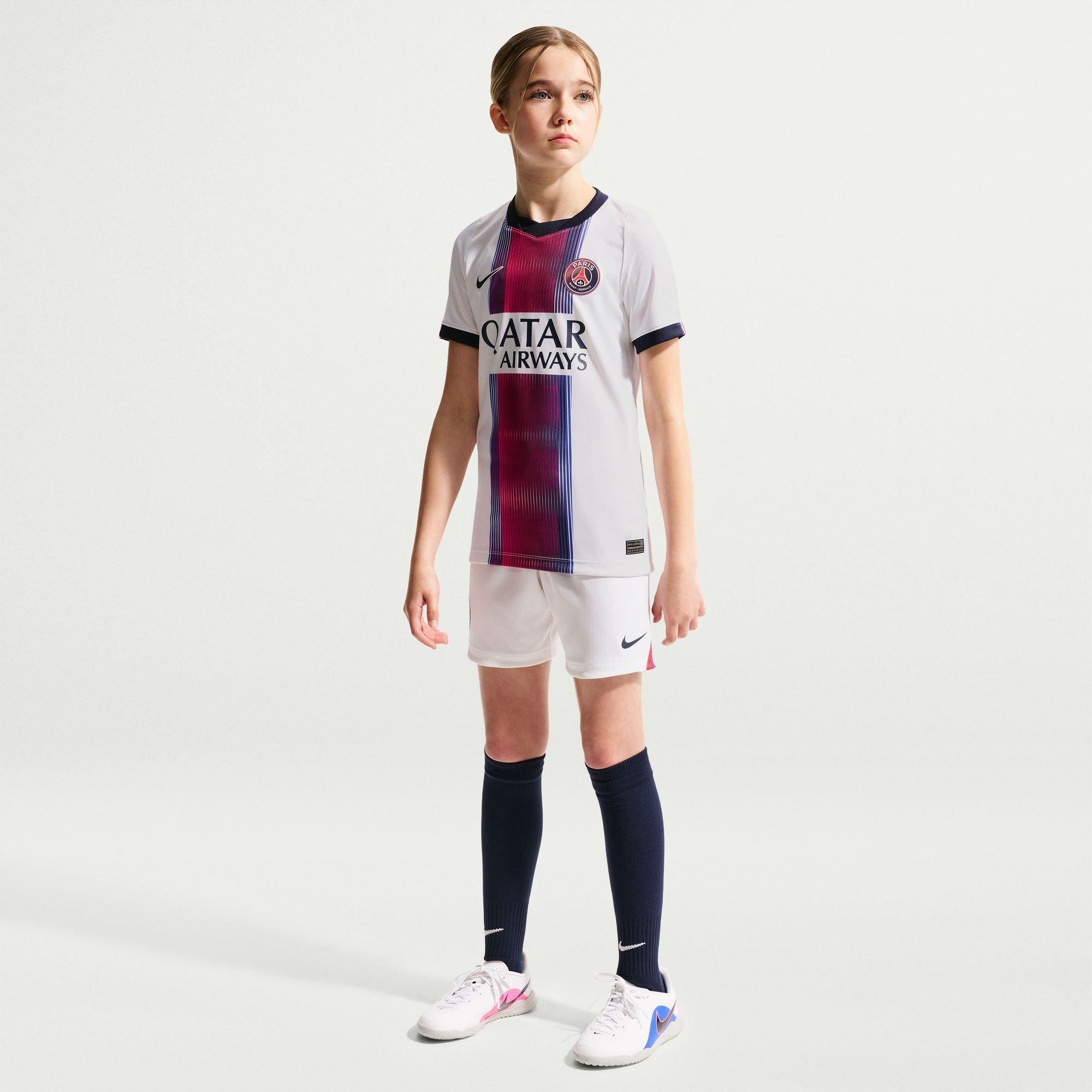 Wit/Marineblauw - Nike - PSG Away Shirt 2026/27 Juniors - 7