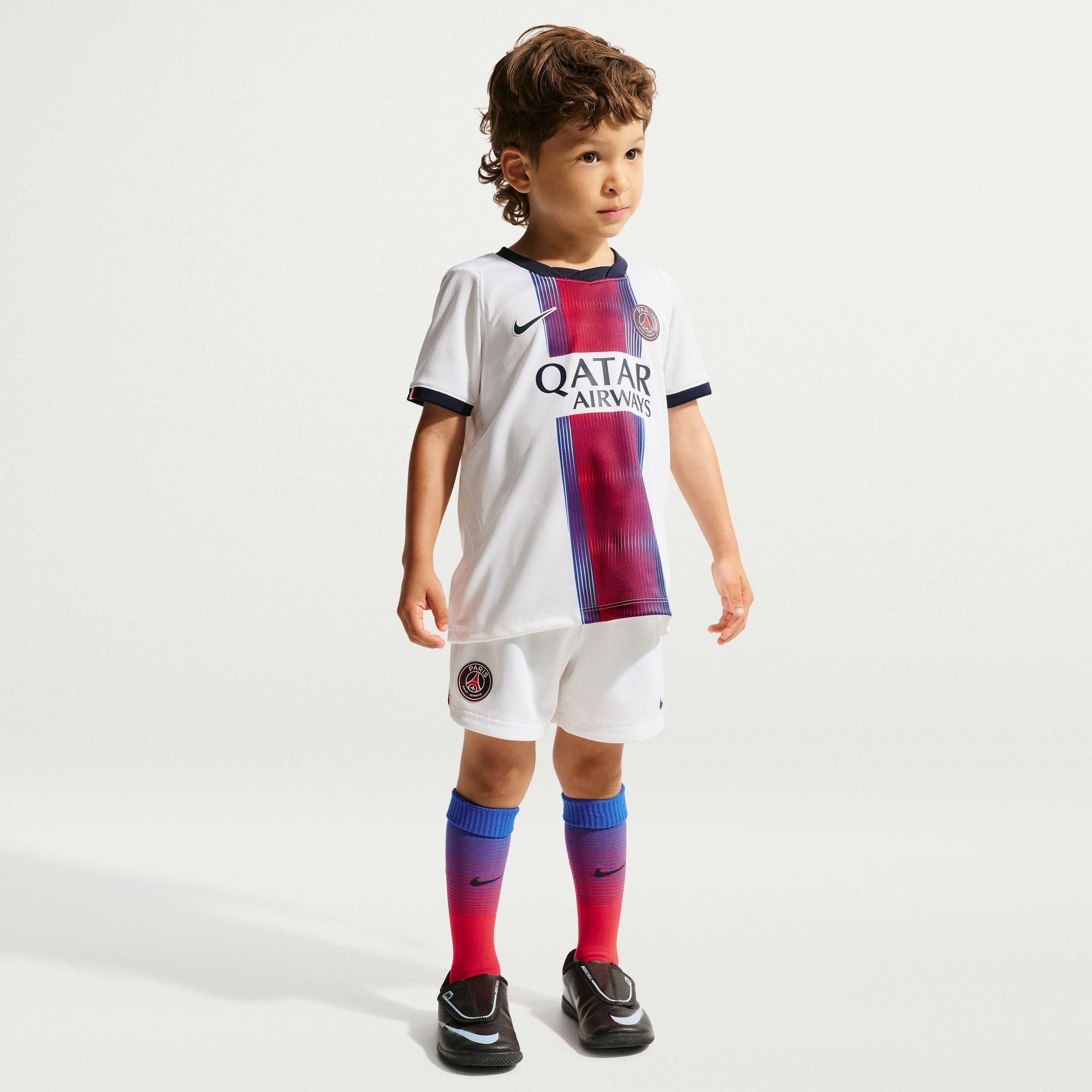 White/Navy - Nike - PSG Away Mini Kit 2026/27 Infants - 3