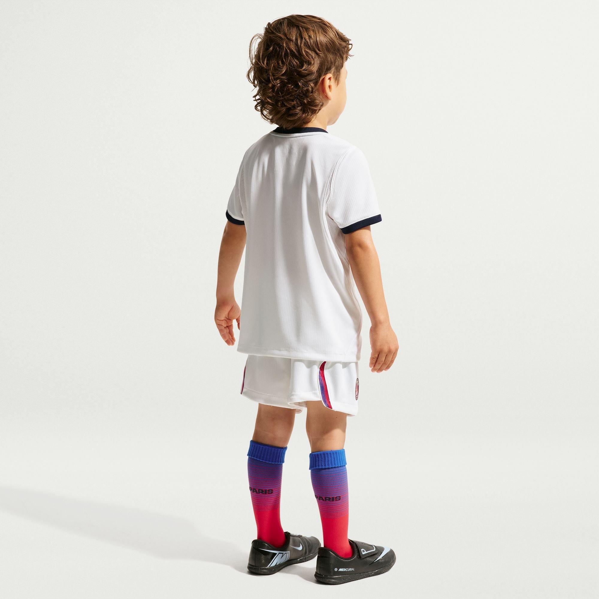 White/Navy - Nike - PSG Away Mini Kit 2026/27 Infants - 4