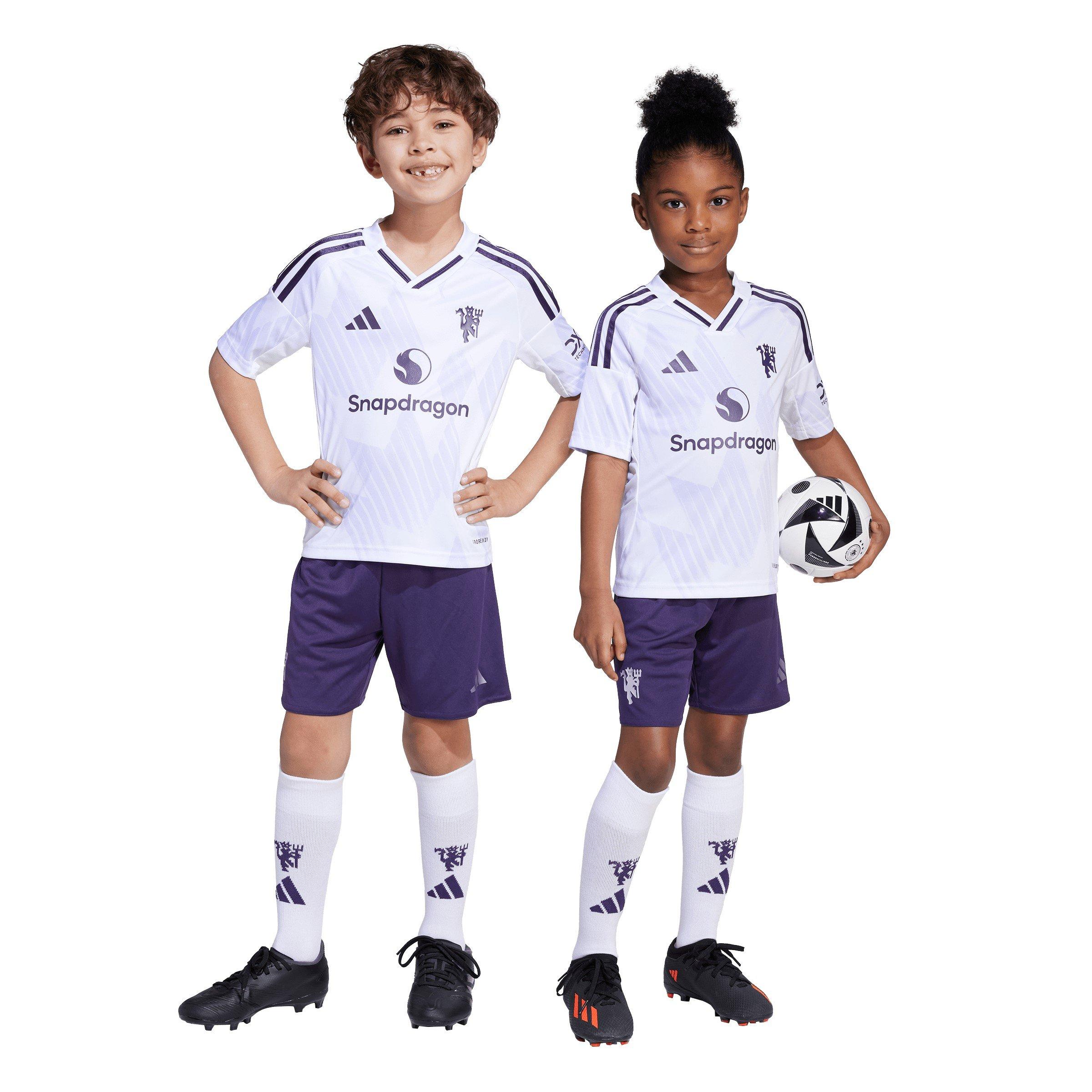 White - adidas - Manchester United Away Minikit 2025 2026 Infants - 3