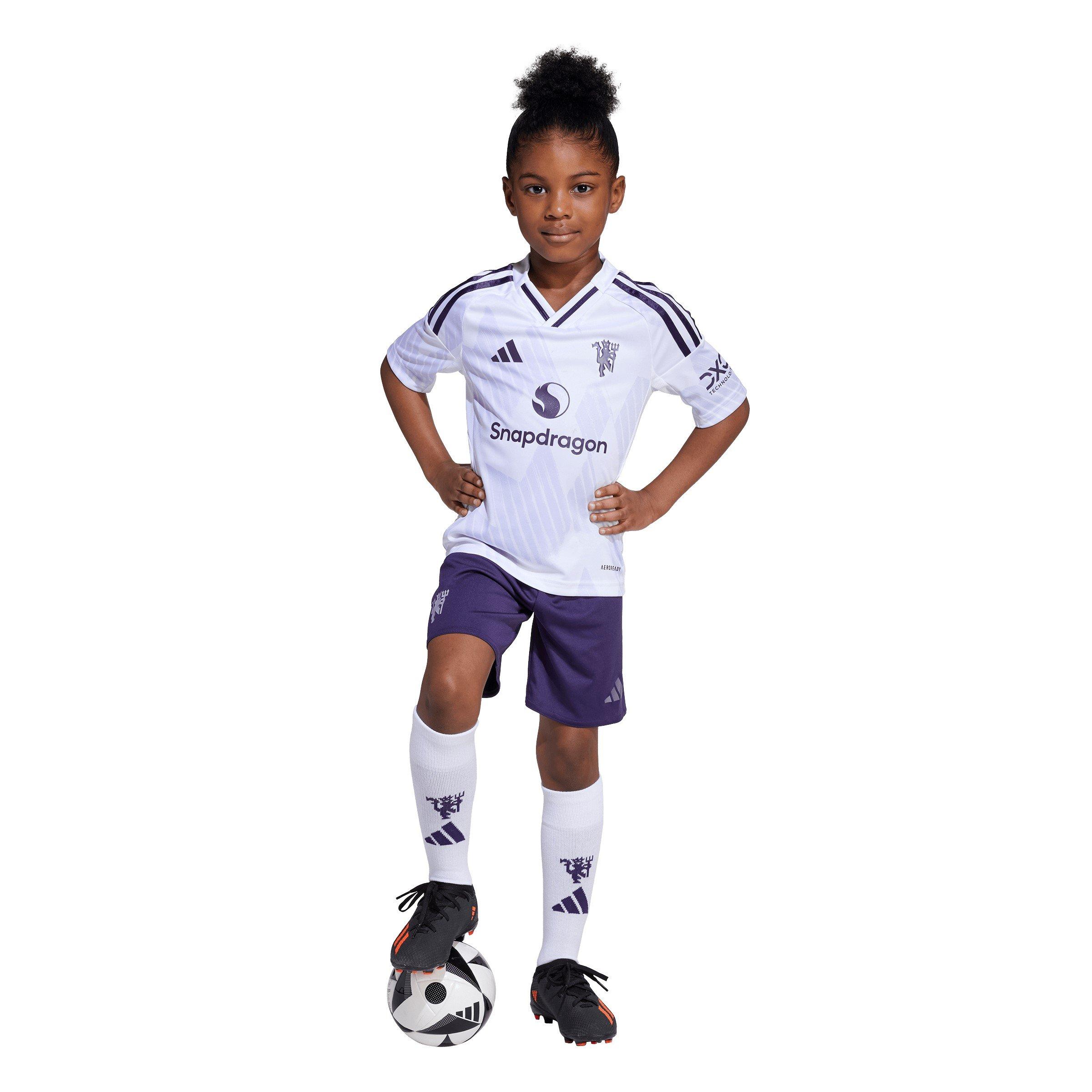 White - adidas - Manchester United Away Minikit 2025 2026 Infants - 7
