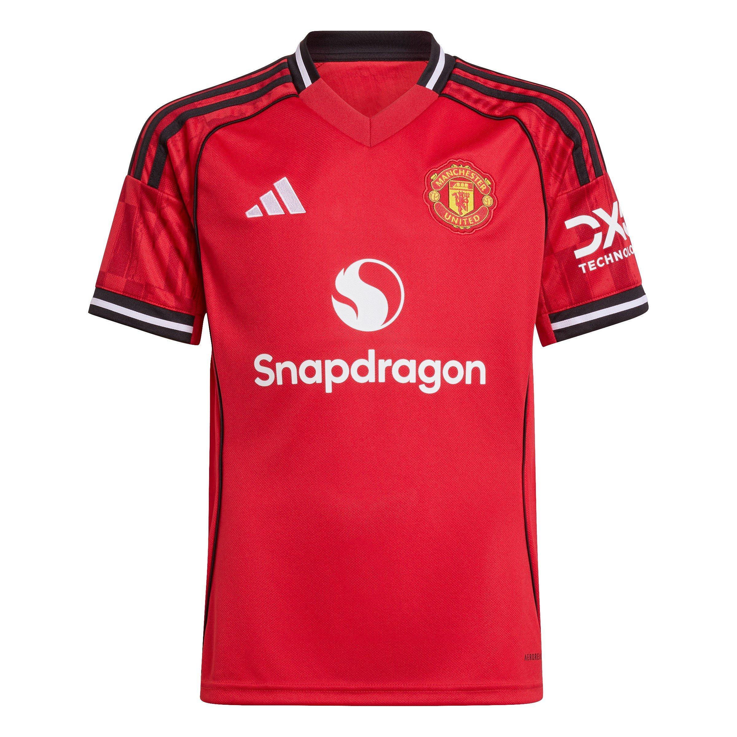 Red - adidas - Manchester United Home Shirt 2025 2026 Juniors - 1