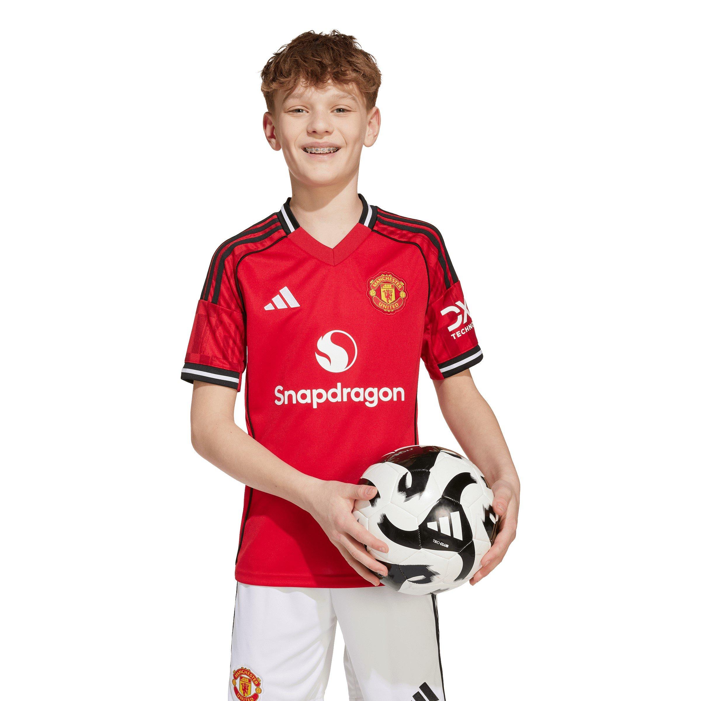 Red - adidas - Manchester United Home Shirt 2025 2026 Juniors - 5