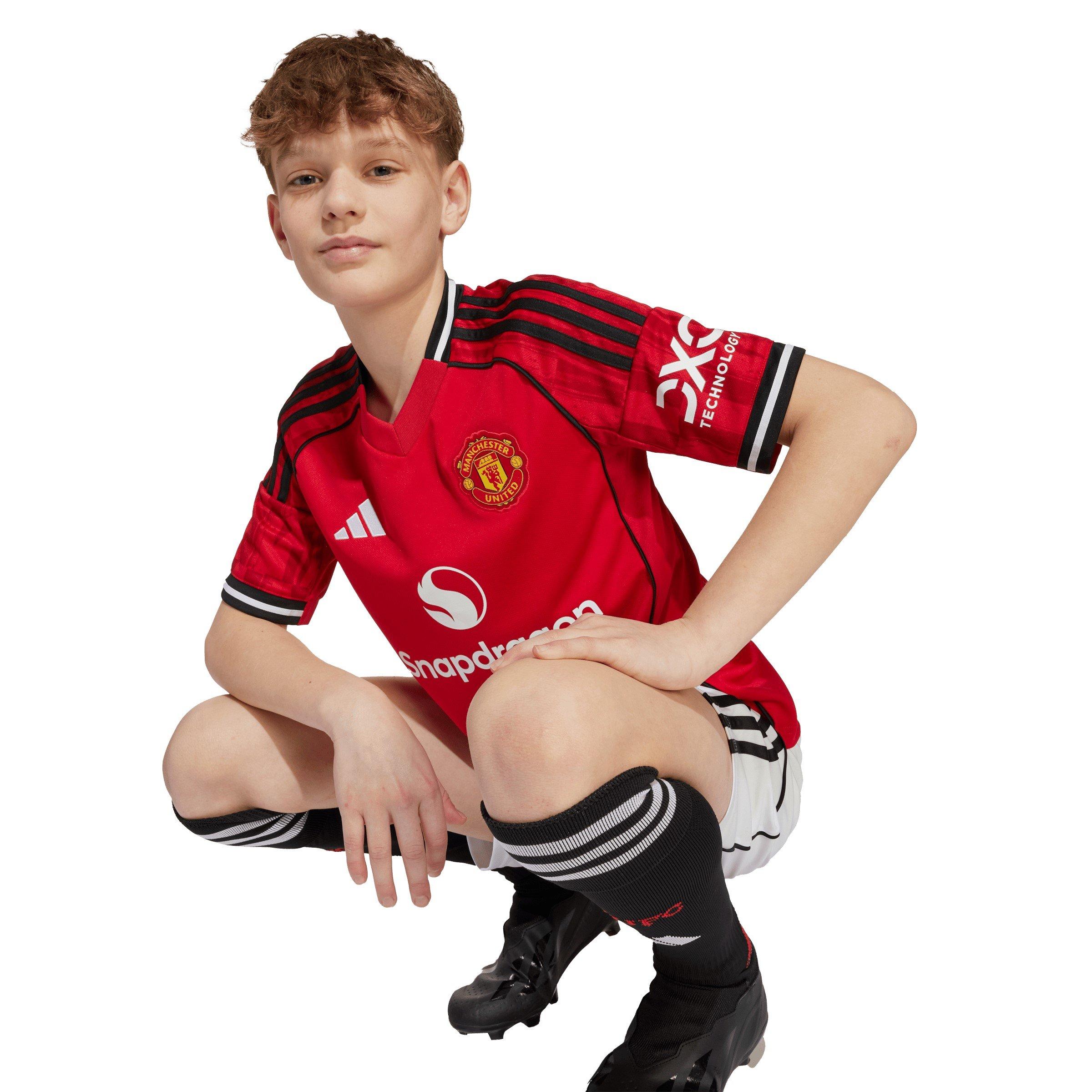 Red - adidas - Manchester United Home Shirt 2025 2026 Juniors - 8