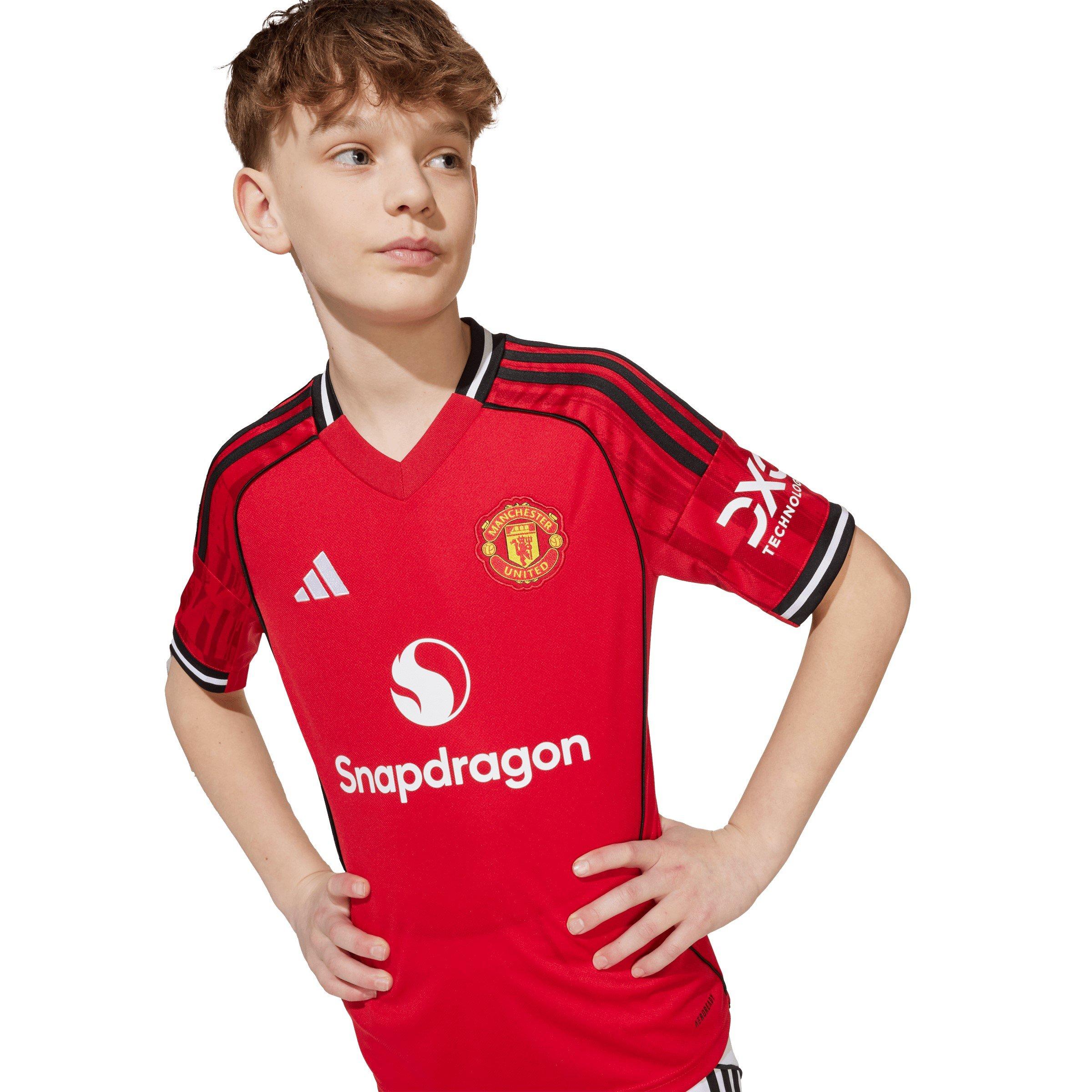 adidas Manchester United Home Shirt 2025 2026 Juniors | Sports Direct
