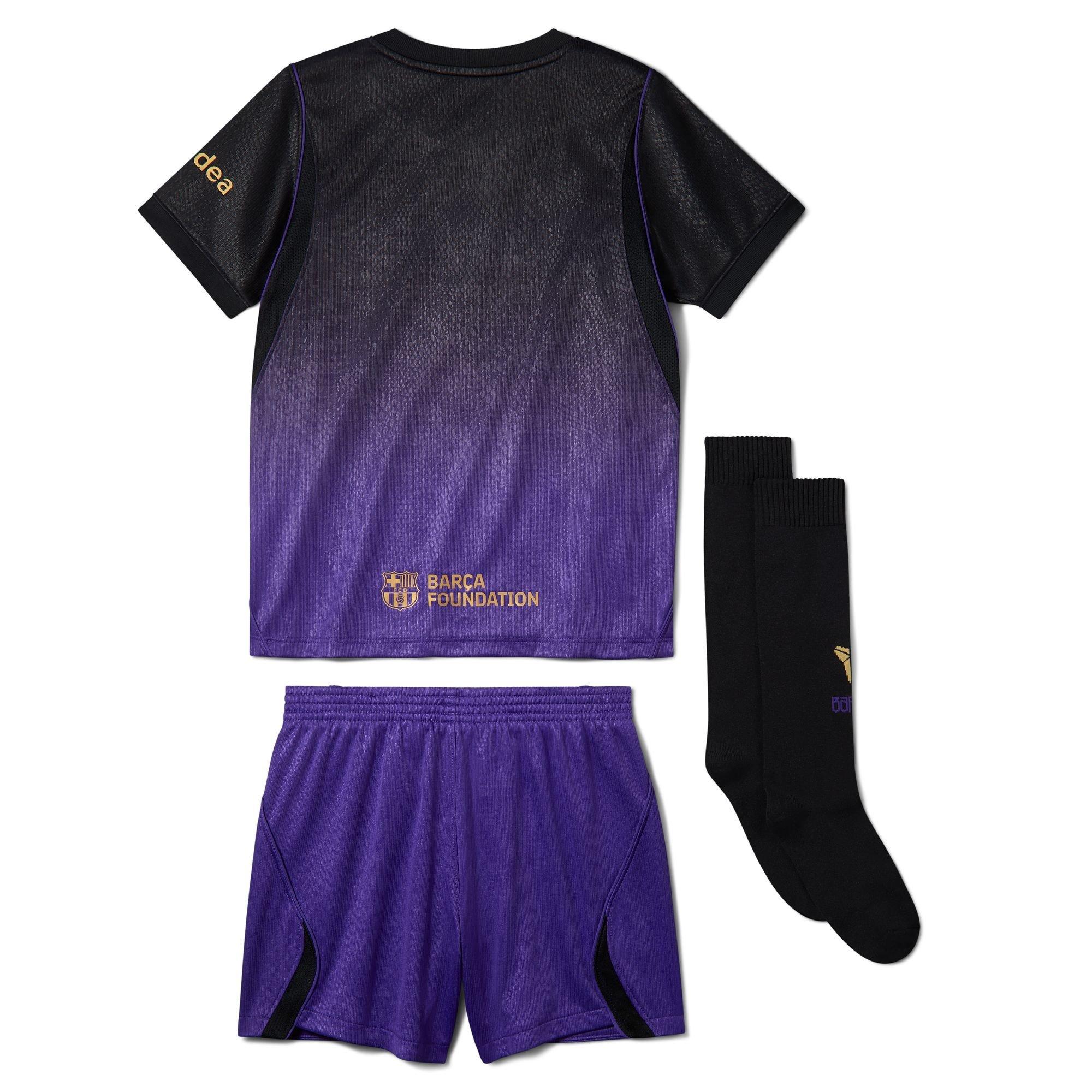 Purple/Black - Nike - FC Barcelona Away Mini Kit 2026/27 Infants - 2