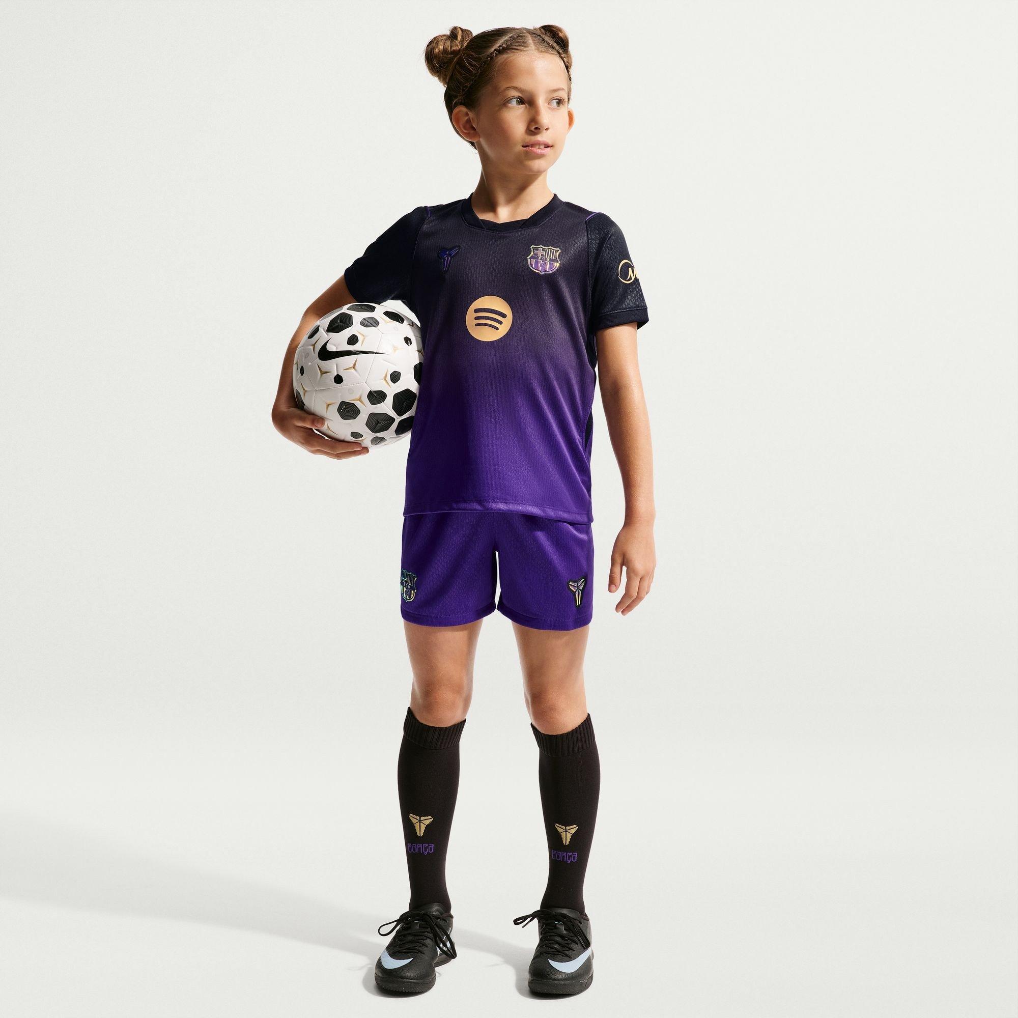 Purple/Black - Nike - FC Barcelona Away Mini Kit 2026/27 Infants - 3