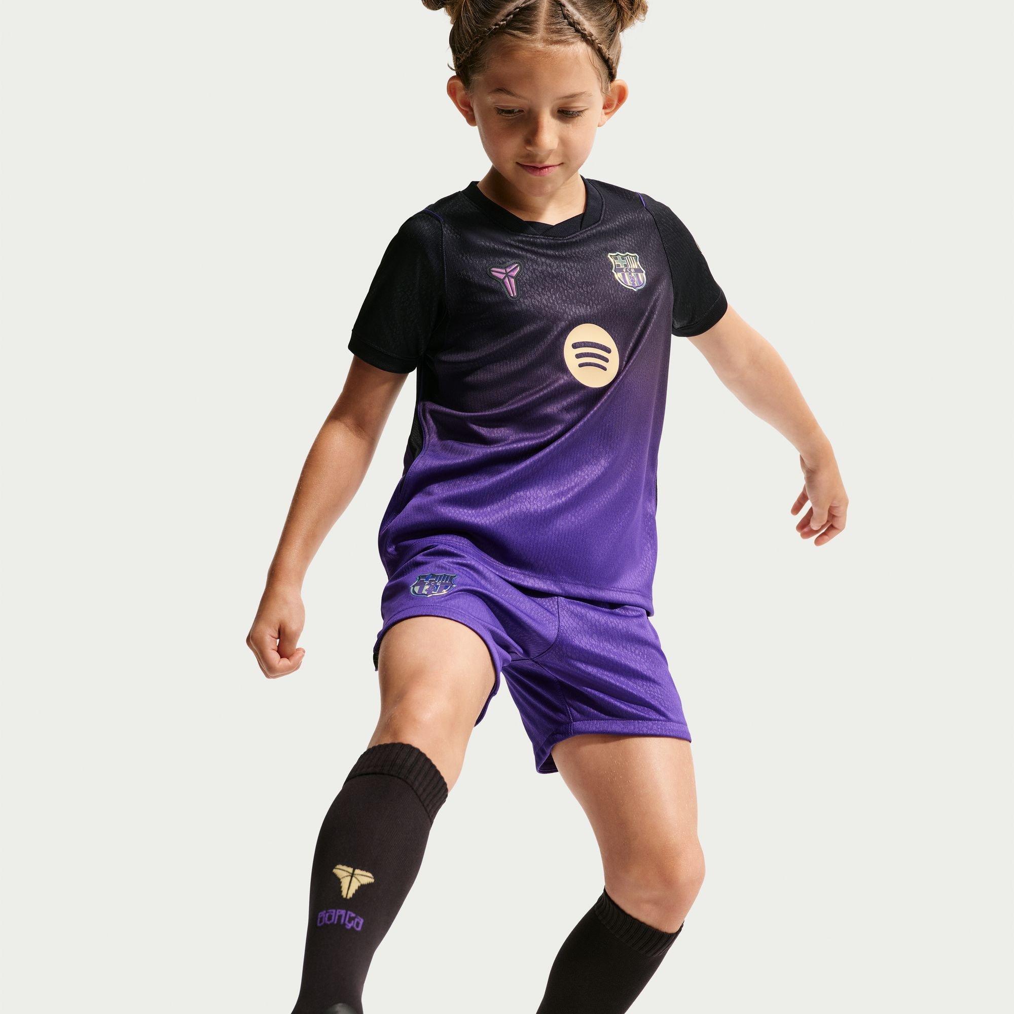 Purple/Black - Nike - FC Barcelona Away Mini Kit 2026/27 Infants - 7