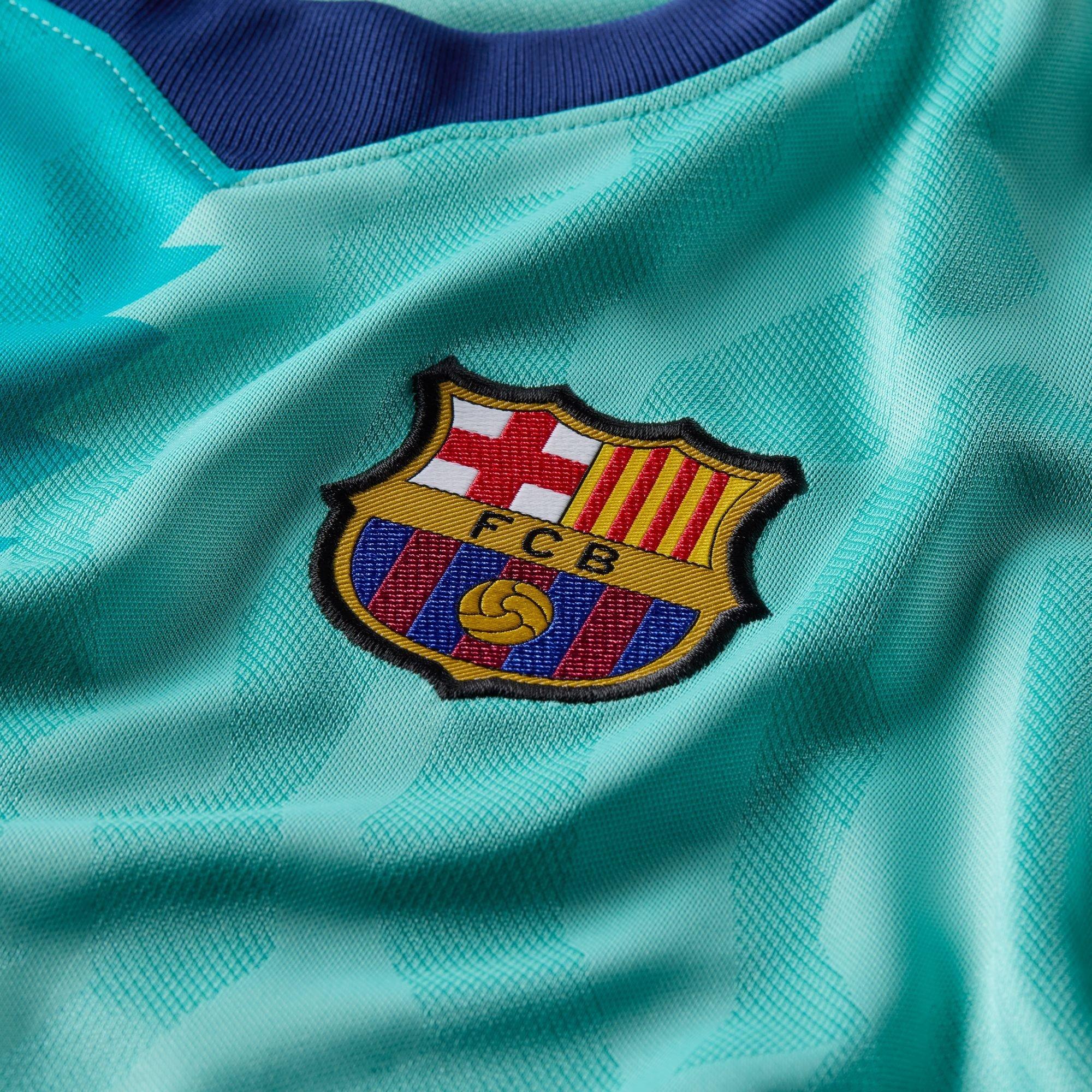 Blauw/Rood - Nike - Kids Barcelona Third 26/27 Short-Sleeve Dri-FIT Football Shirt - 12